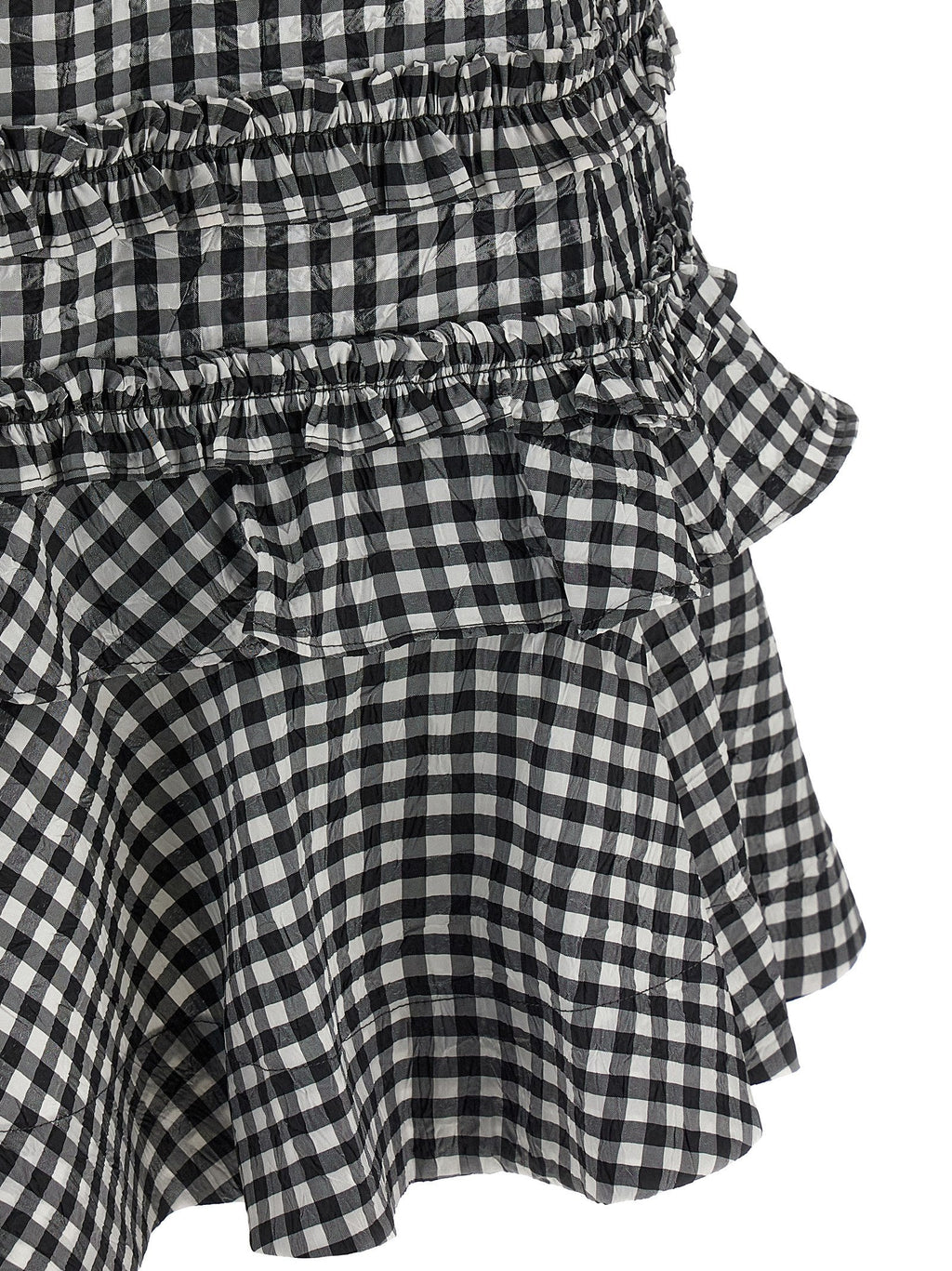 Ganni Bicolor Polyester Short Dress