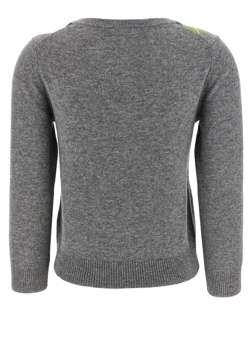 Ganni Gray Merino Wool Cardigan