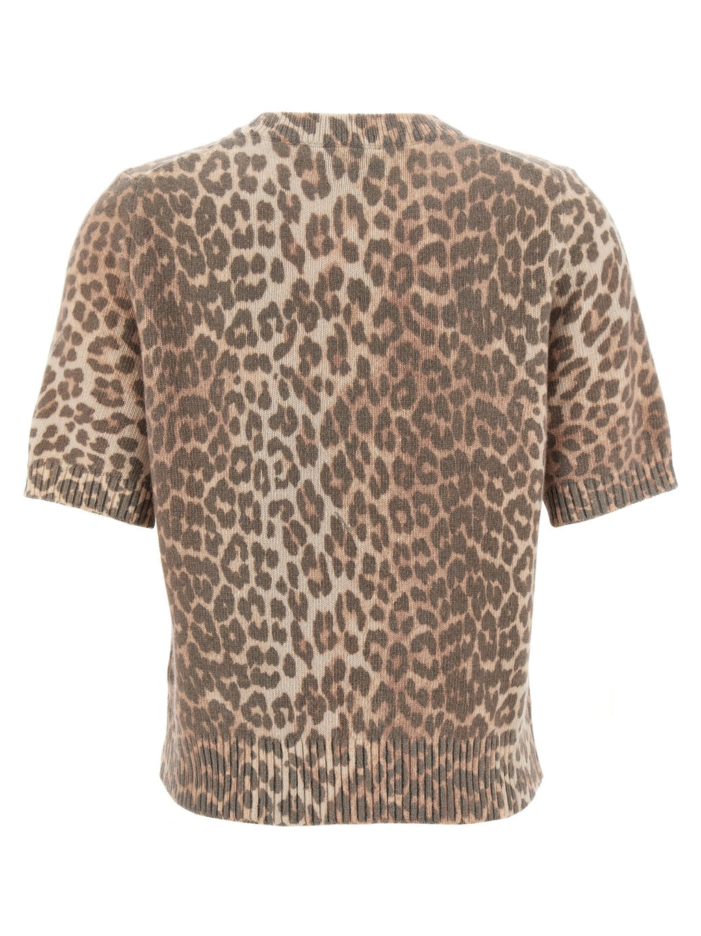 Ganni Brown Wool T-Shirt