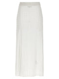 Ganni White Polyamide Mini Skirt