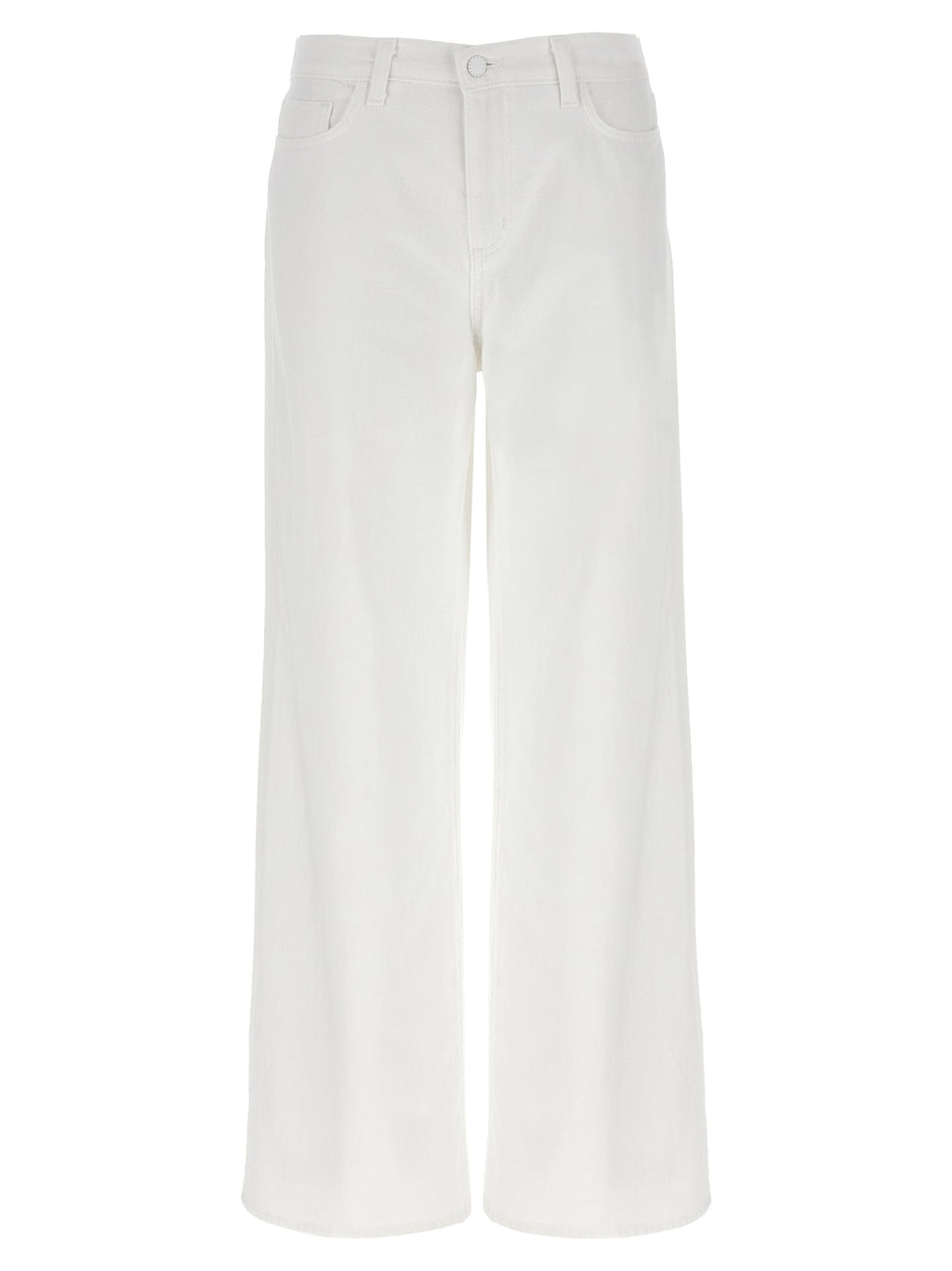 L'Agence White Cotton High-Waisted Jean
