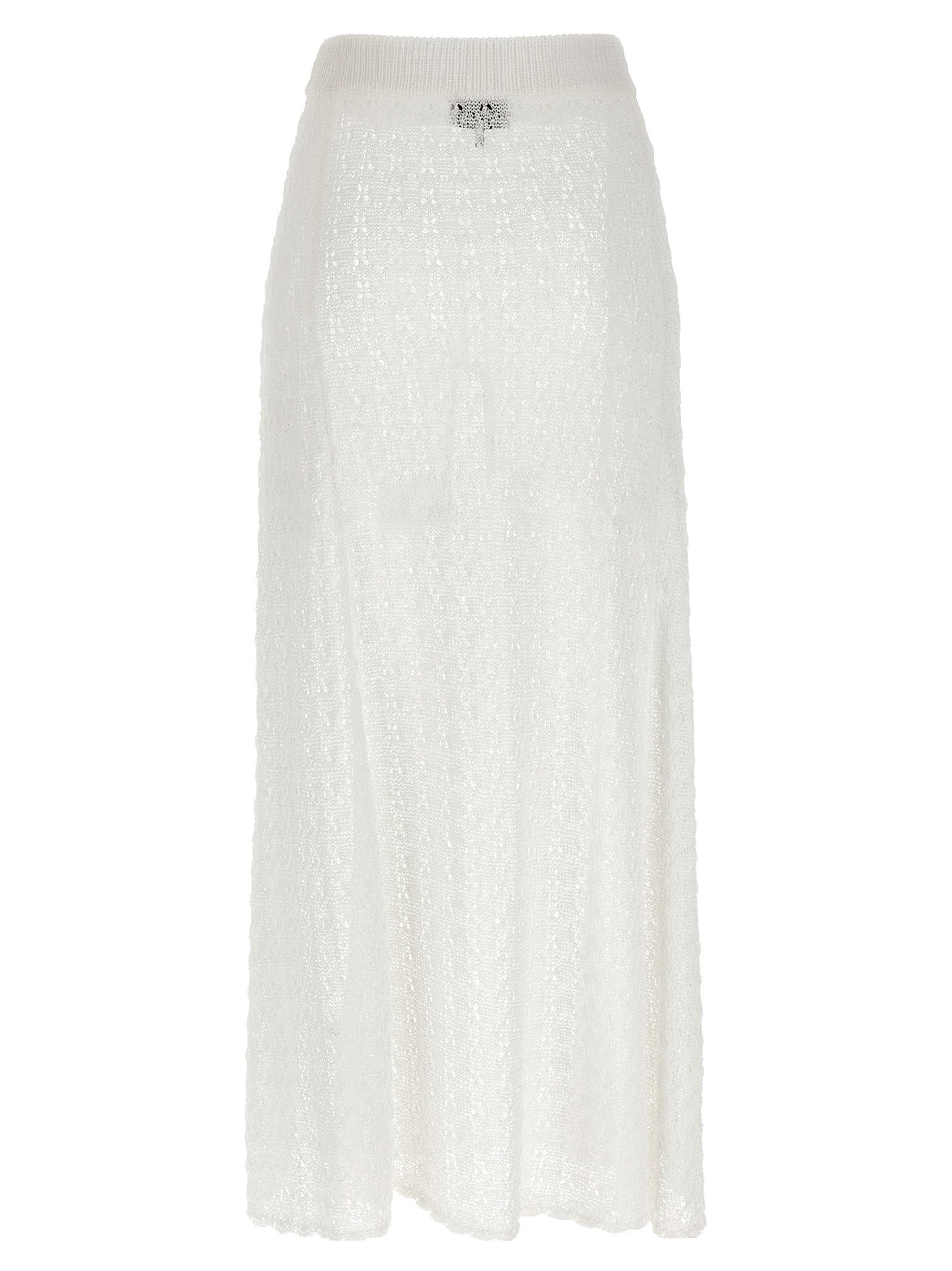 Ganni White Polyamide Mini Skirt