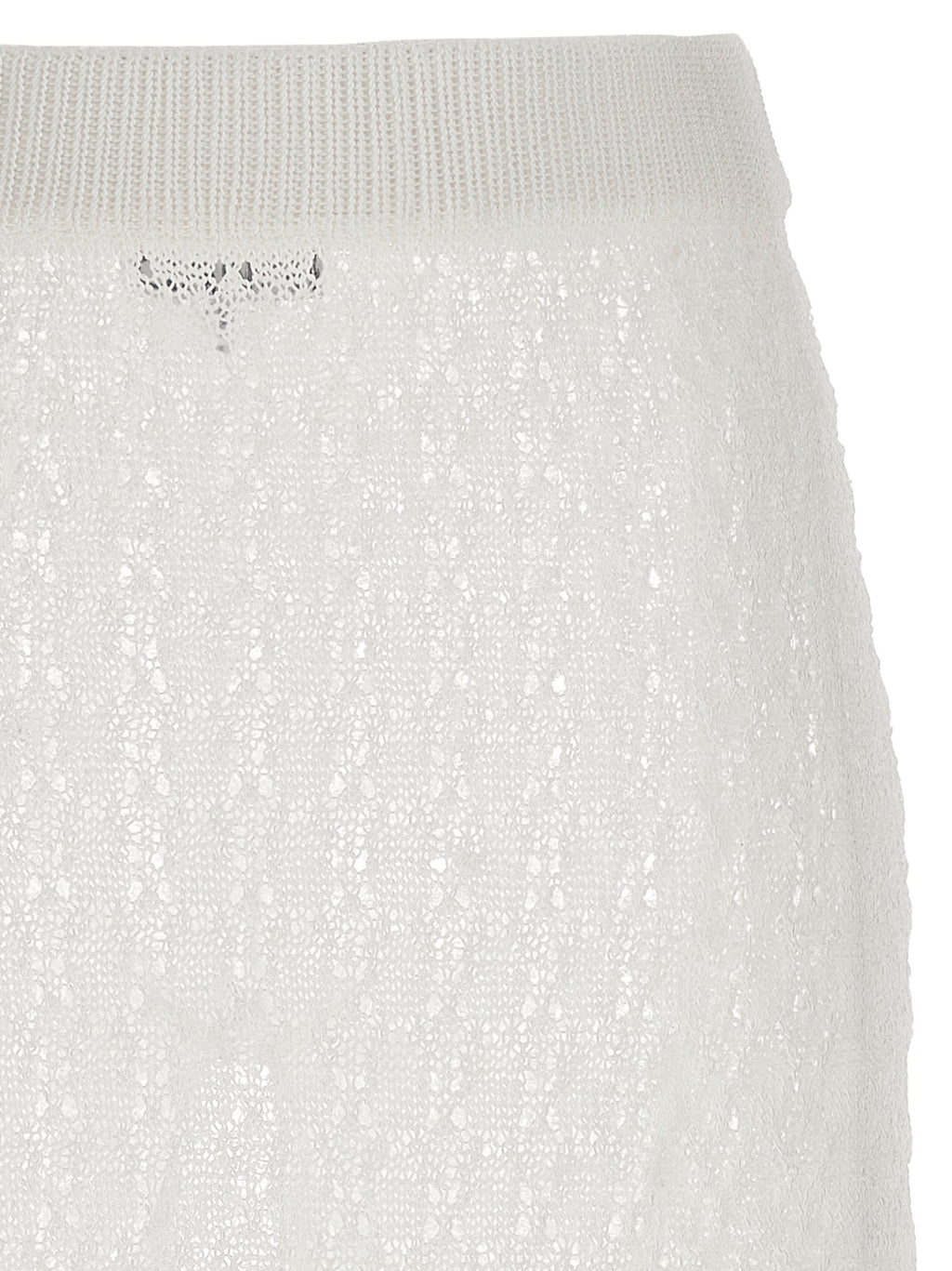 Ganni White Polyamide Mini Skirt