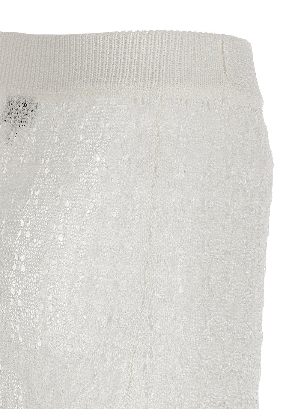 Ganni White Polyamide Mini Skirt