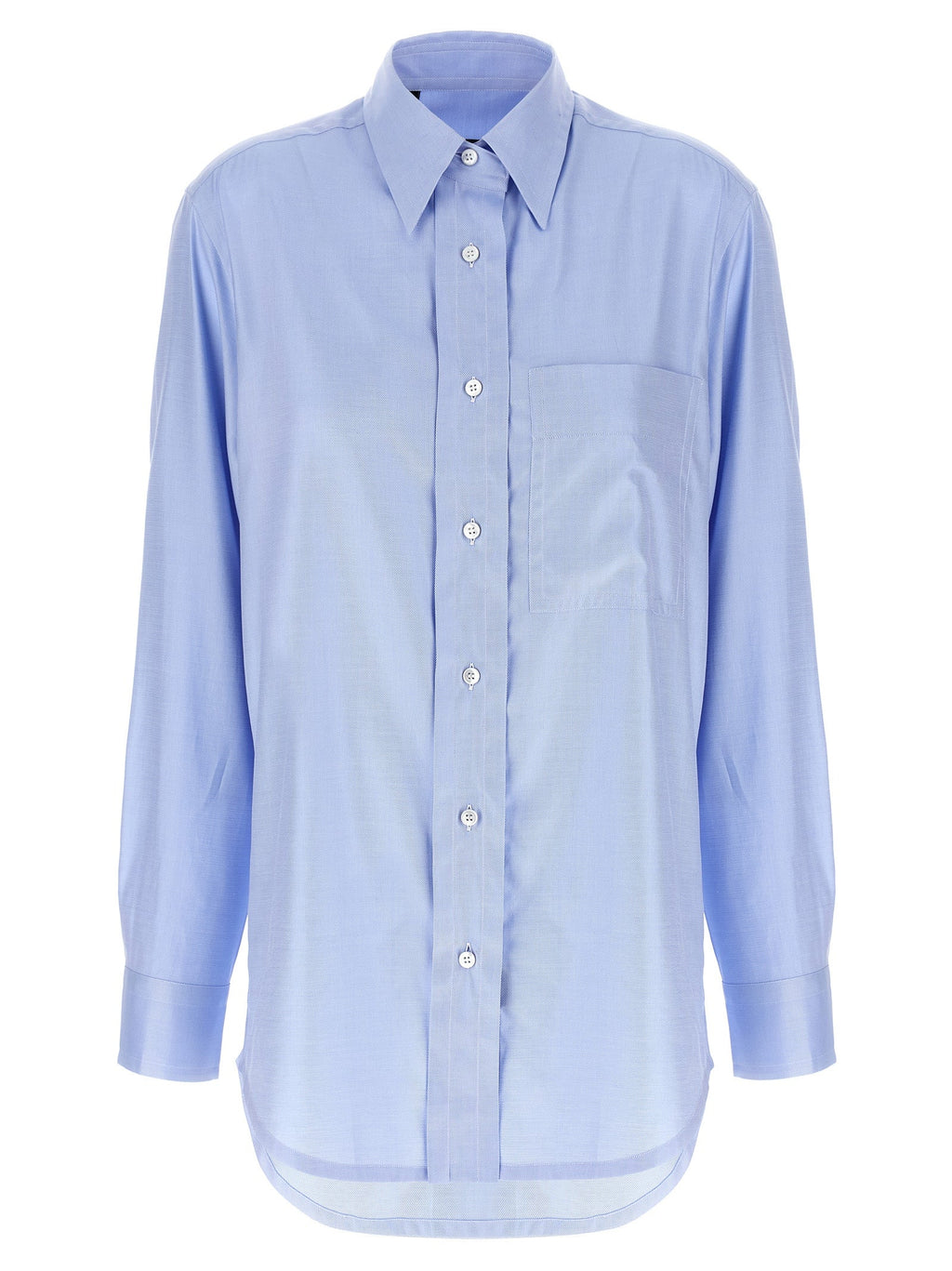 Brioni Blue Cotton Blouse