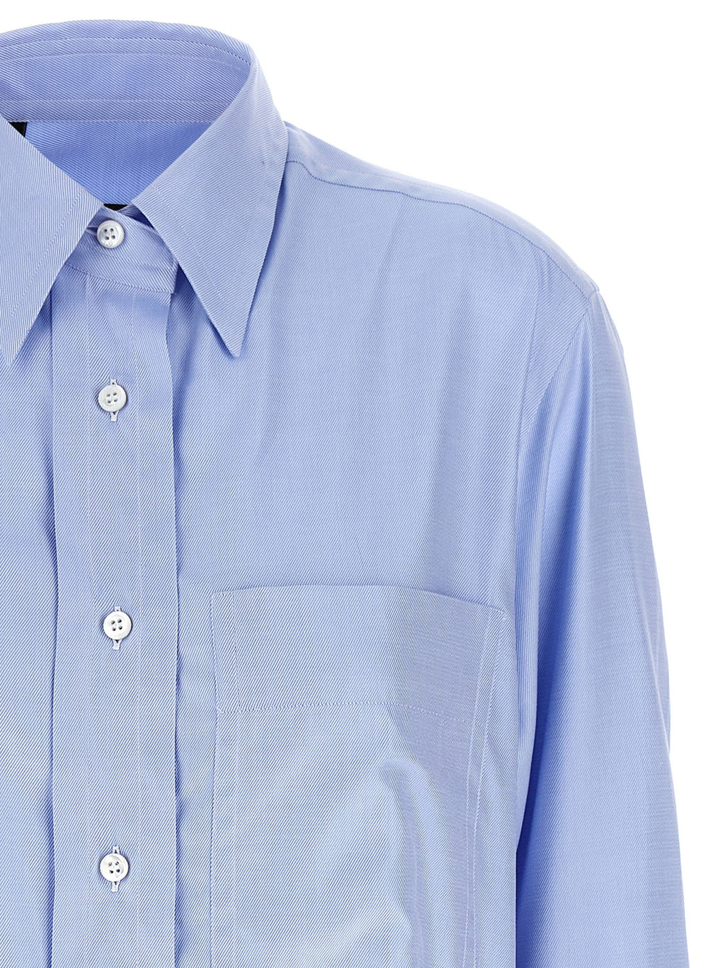 Brioni Blue Cotton Blouse