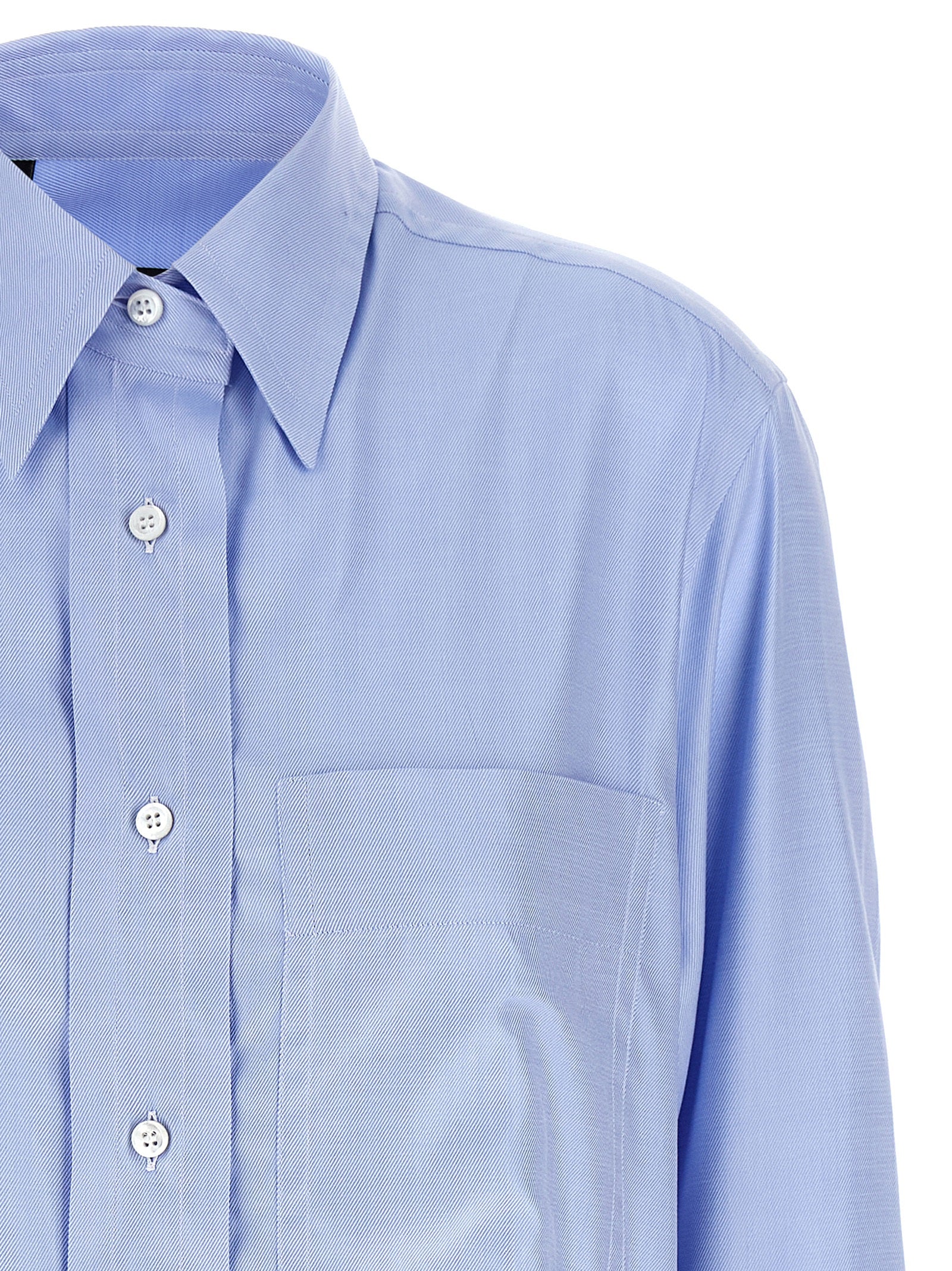 Brioni Blue Cotton Blouse
