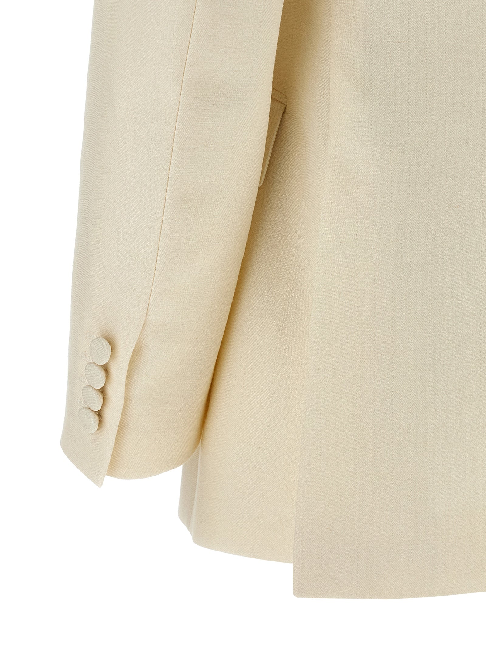 Brioni White Wool Blazer