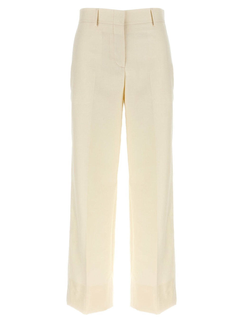 Brioni White Wool Dress Pants