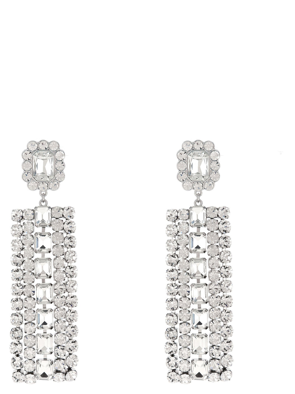Self-Portrait Silver Cotton Earrings