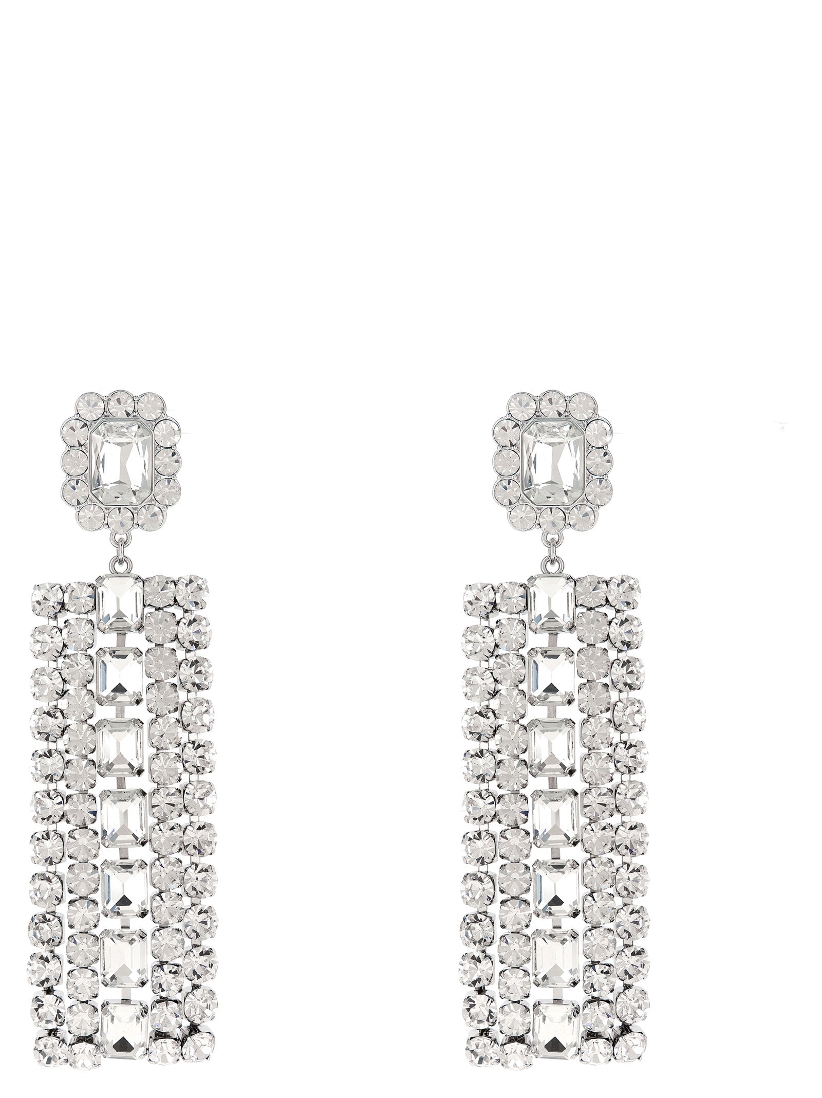 Self-Portrait Silver Cotton Earrings