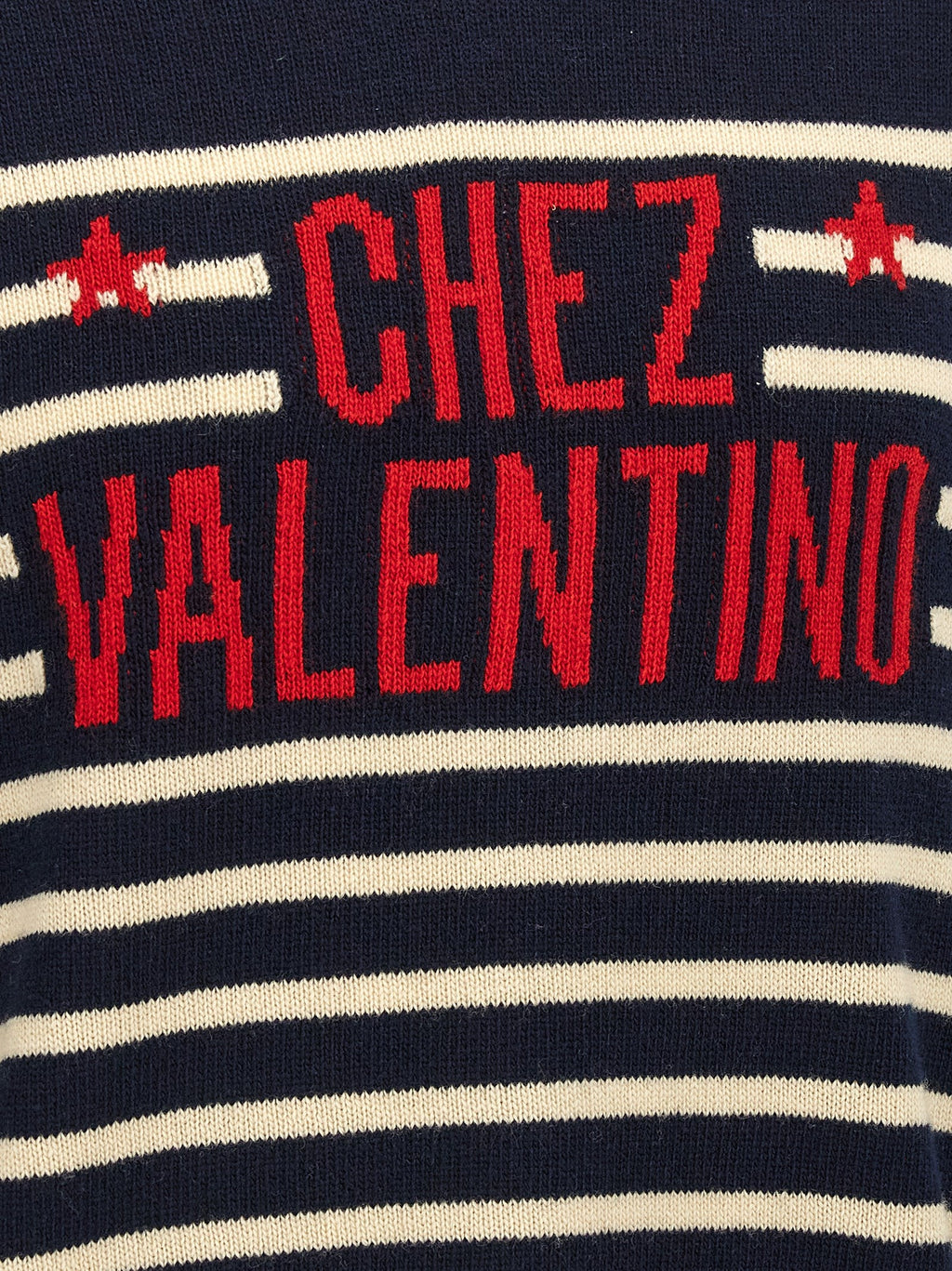 Valentino Garavani Blue Virgin Wool Cardigan