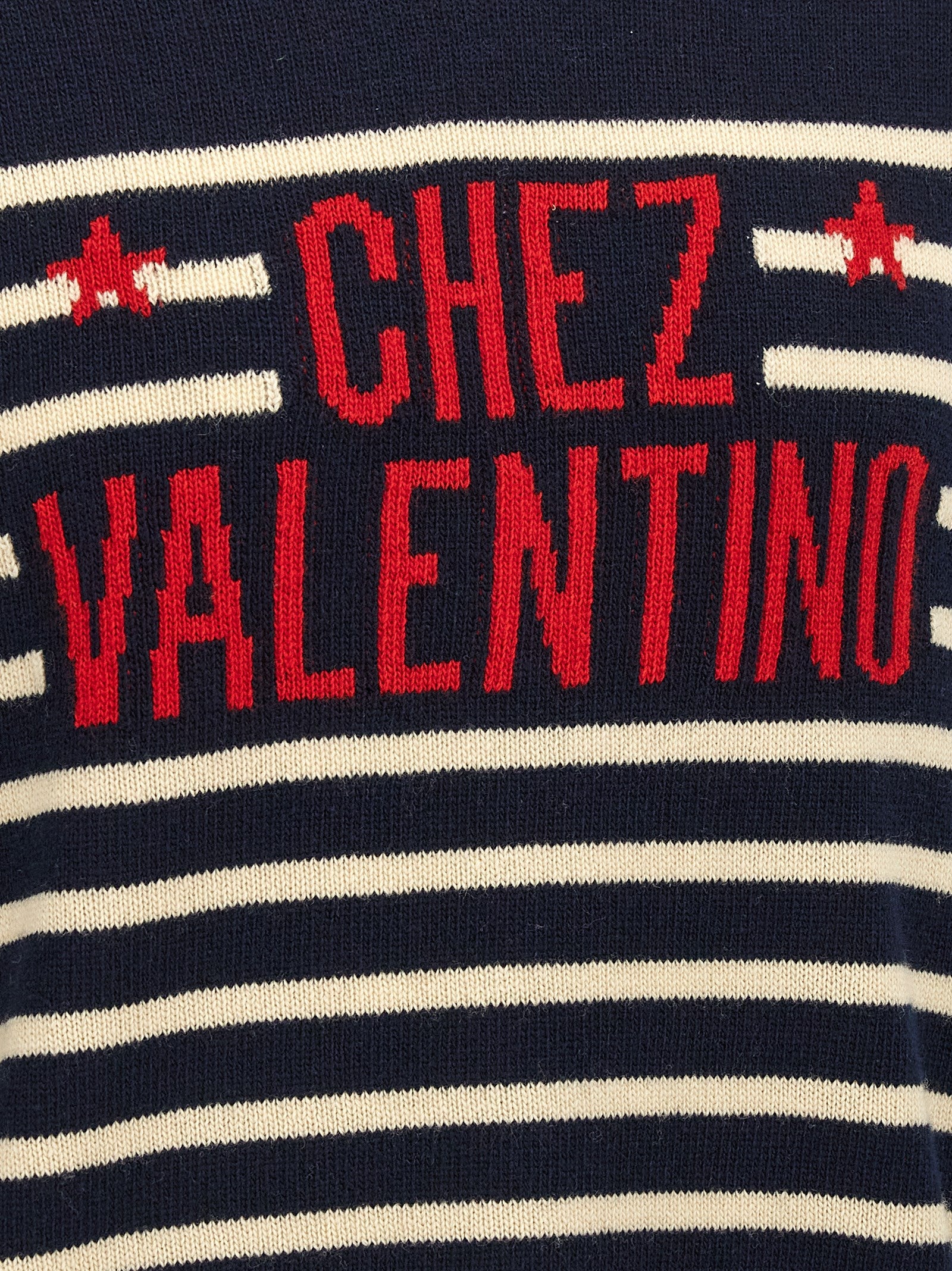 Valentino Garavani Blue Virgin Wool Cardigan