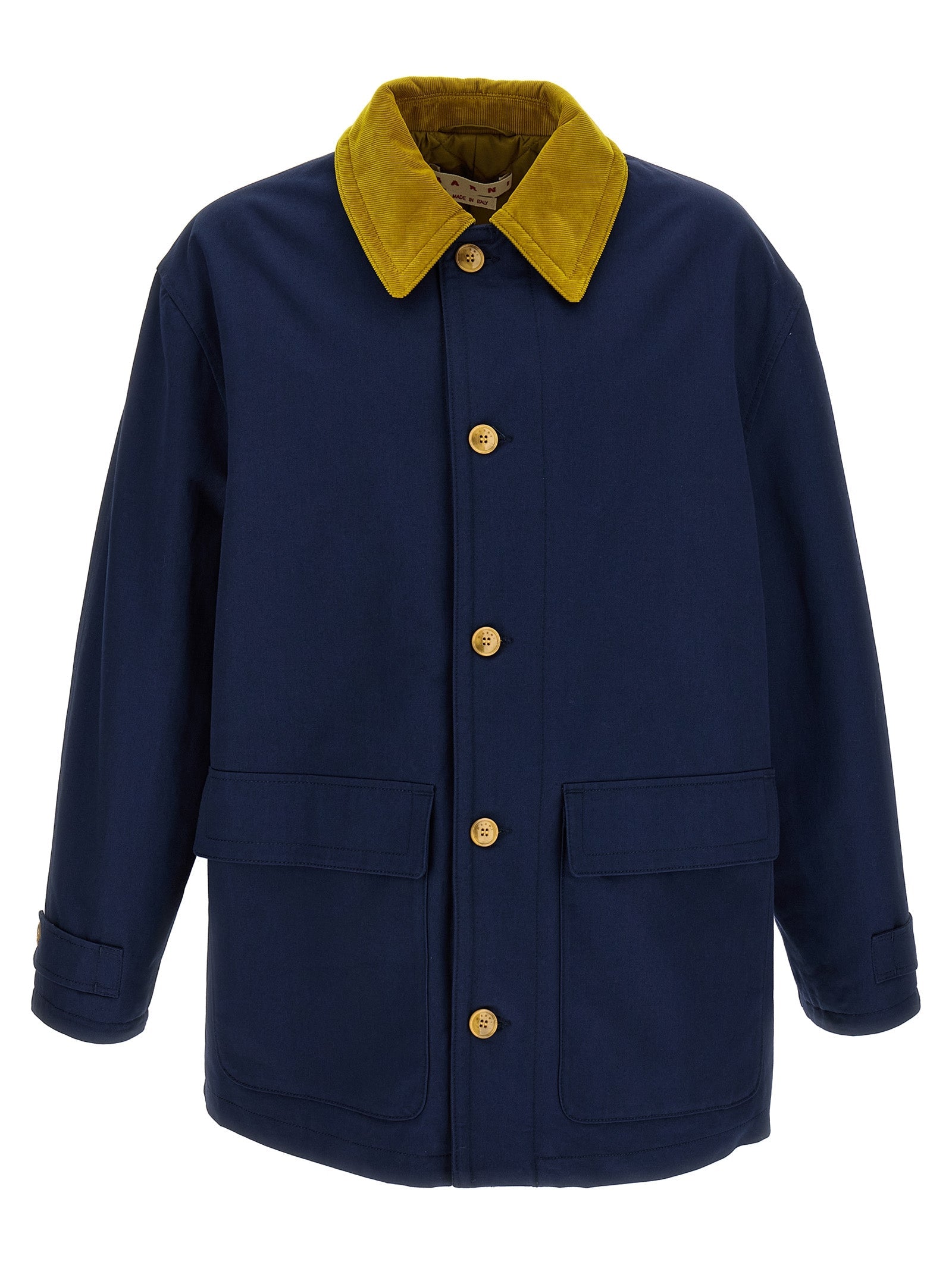 Marni Blue Cotton Parka