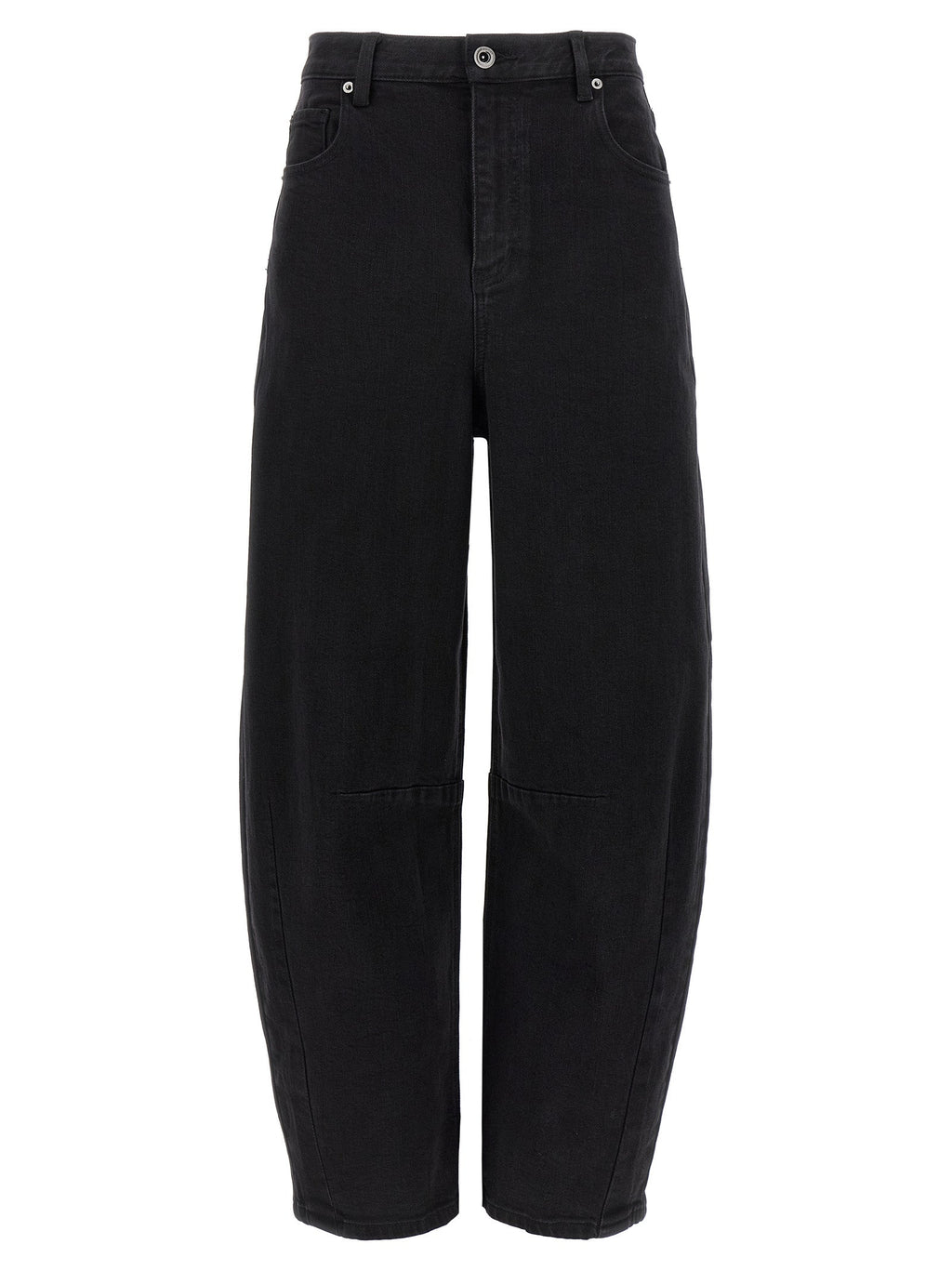 Self-Portrait Black Cotton High-Waisted Jean