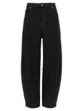 Self-Portrait Black Cotton High-Waisted Jean
