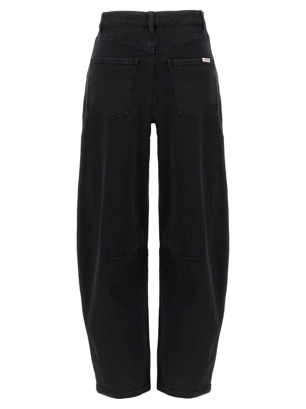 Self-Portrait Black Cotton High-Waisted Jean