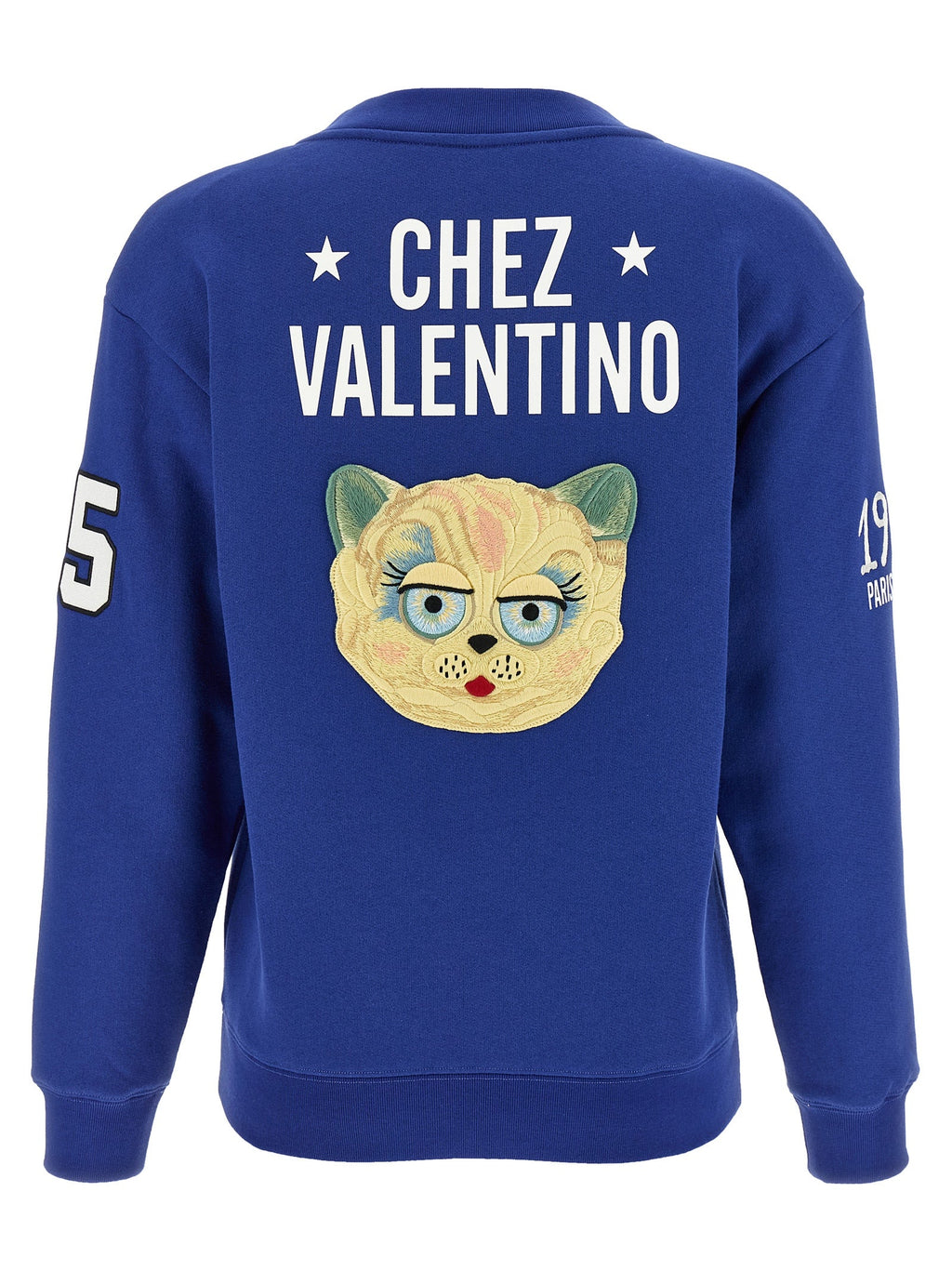 Valentino Garavani Blue Cotton Sweatshirt