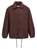 Jil Sander Brown Polyester Full-Length Jacket