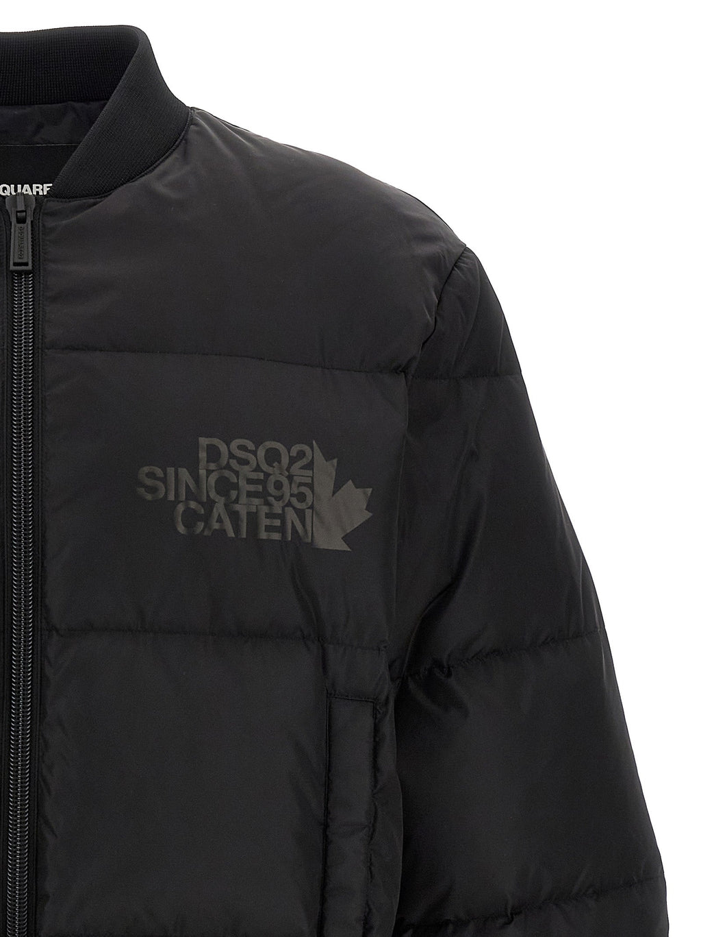 Dsquared² Black Polyamide Bomber