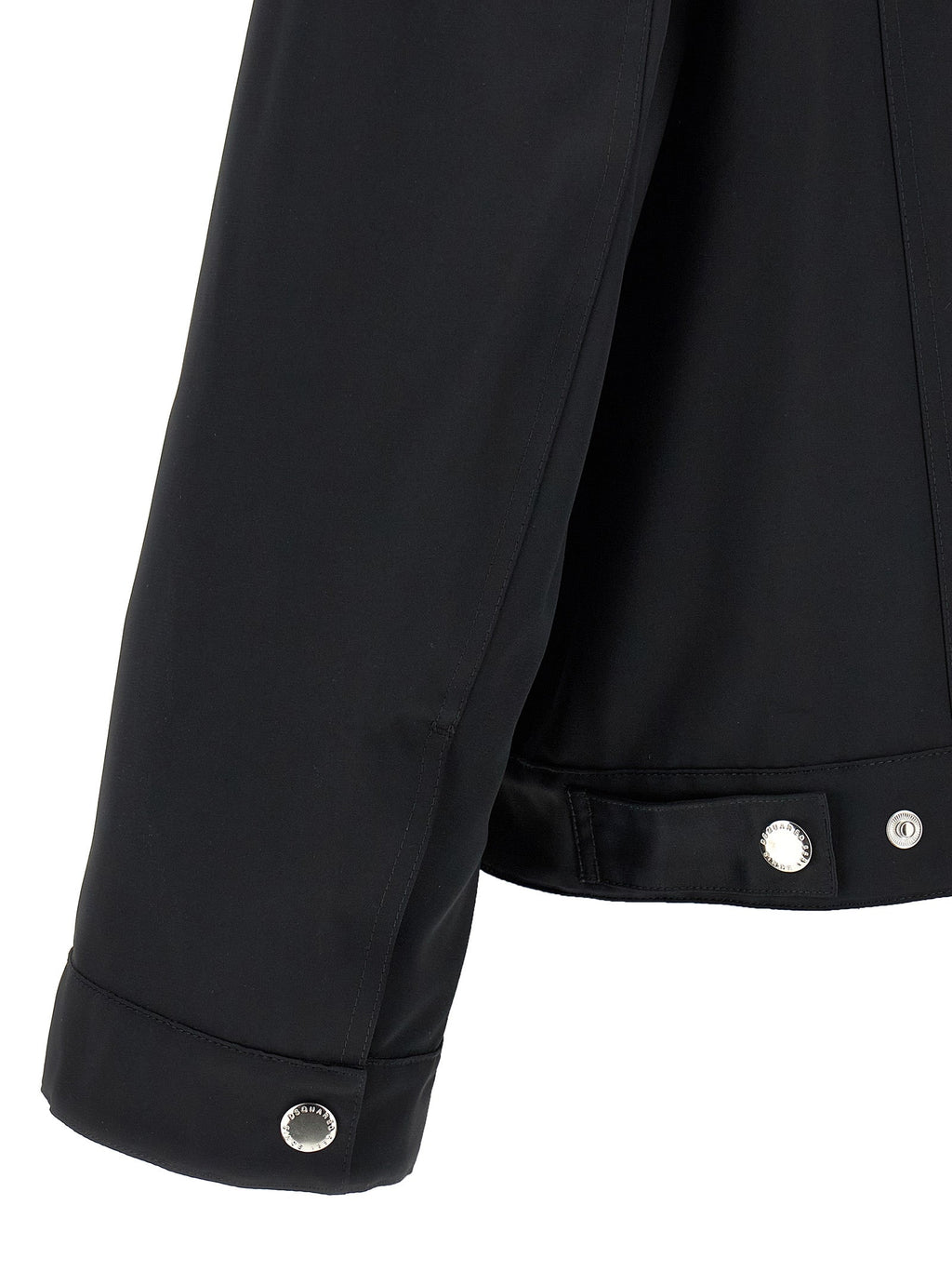 Dsquared² Black Polyester Full-Length Jacket
