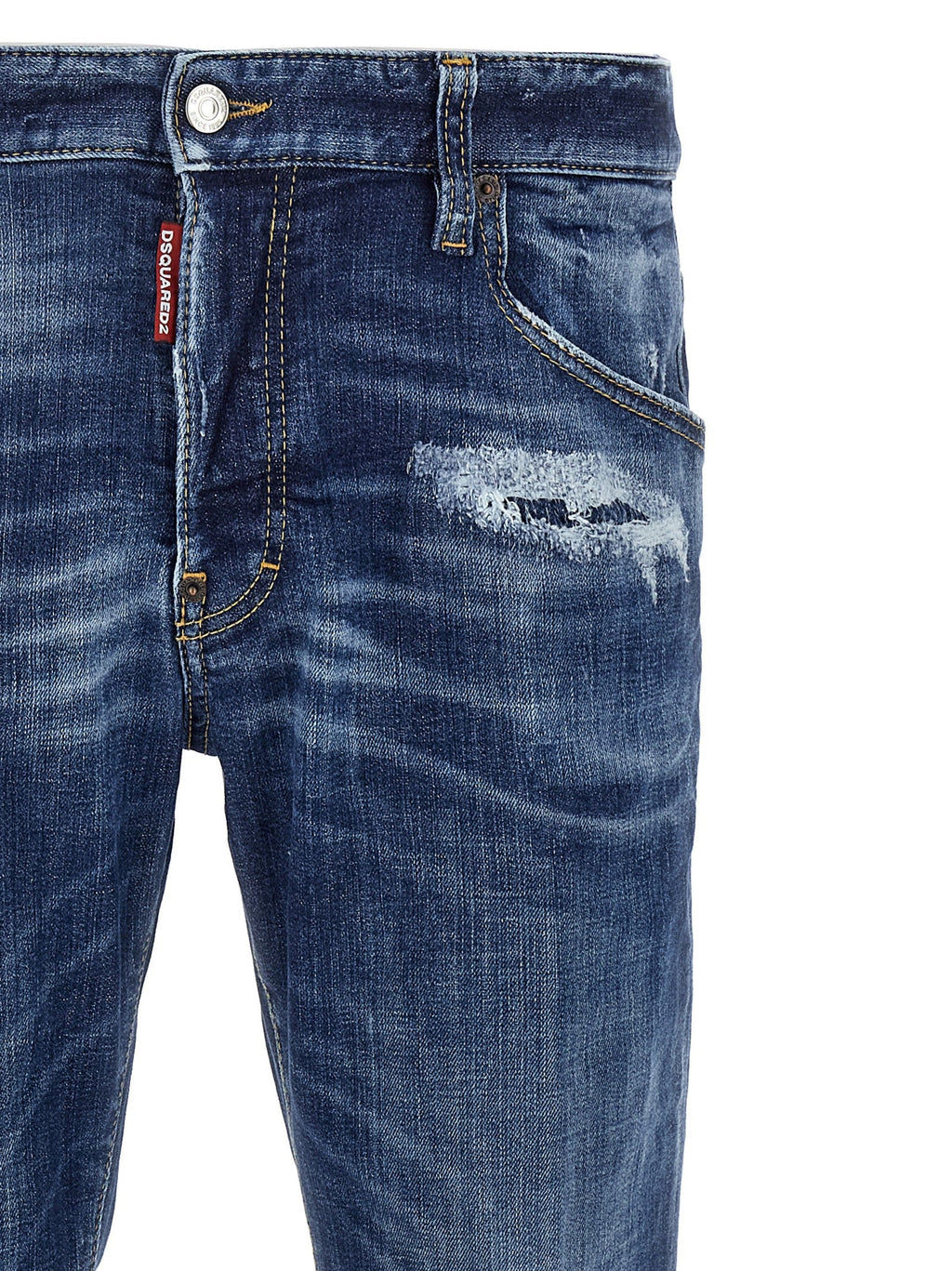 Dsquared² Blue Cotton Skinny Jeans