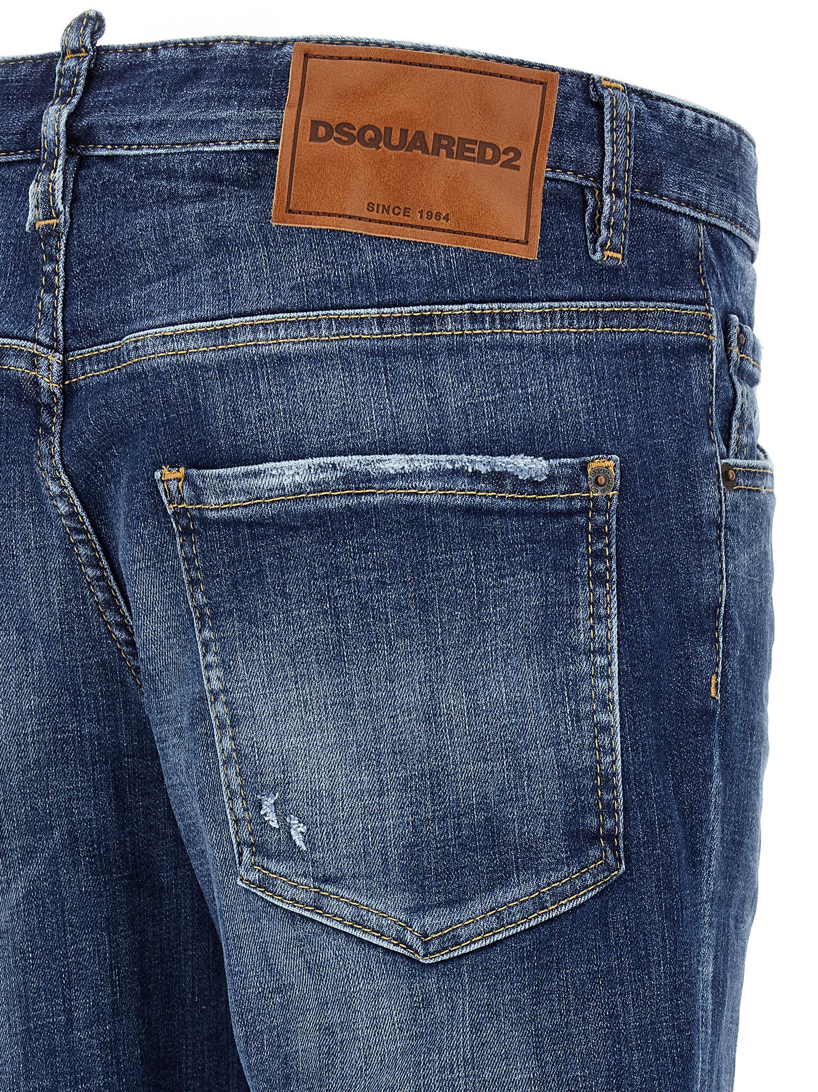 Dsquared² Blue Cotton Skinny Jeans