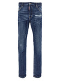 Dsquared² Blue Cotton Slim Fit Jeans
