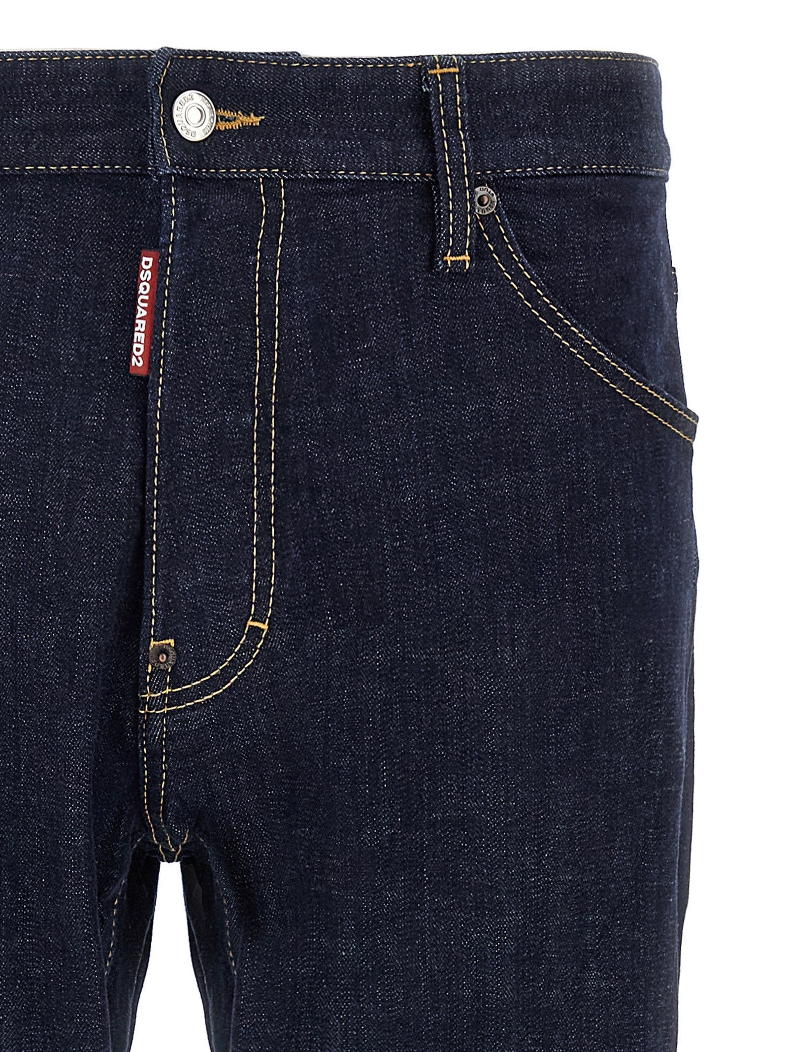 Dsquared² Blue Cotton Slim Fit Jeans