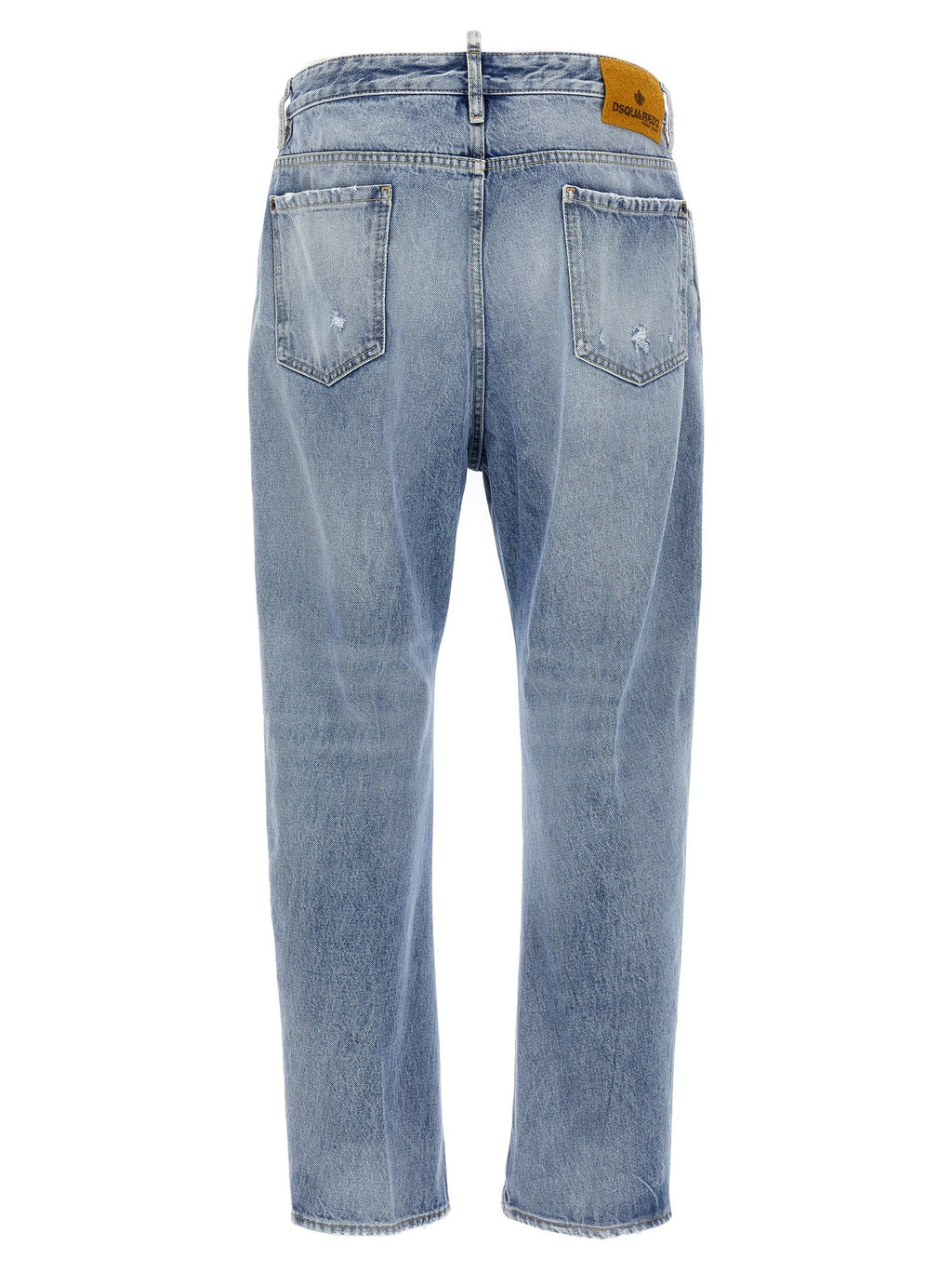 Dsquared² Blue Cotton Relaxed Fit Jeans