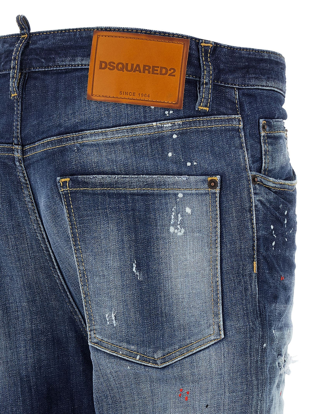 Dsquared² Blue Cotton Relaxed Fit Jeans