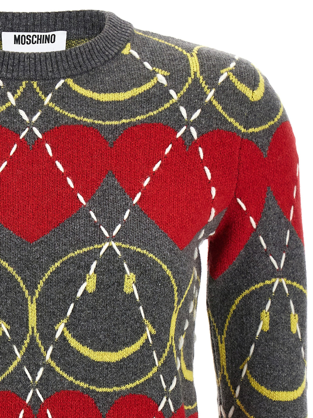 Moschino Multicolor Wool Cardigan