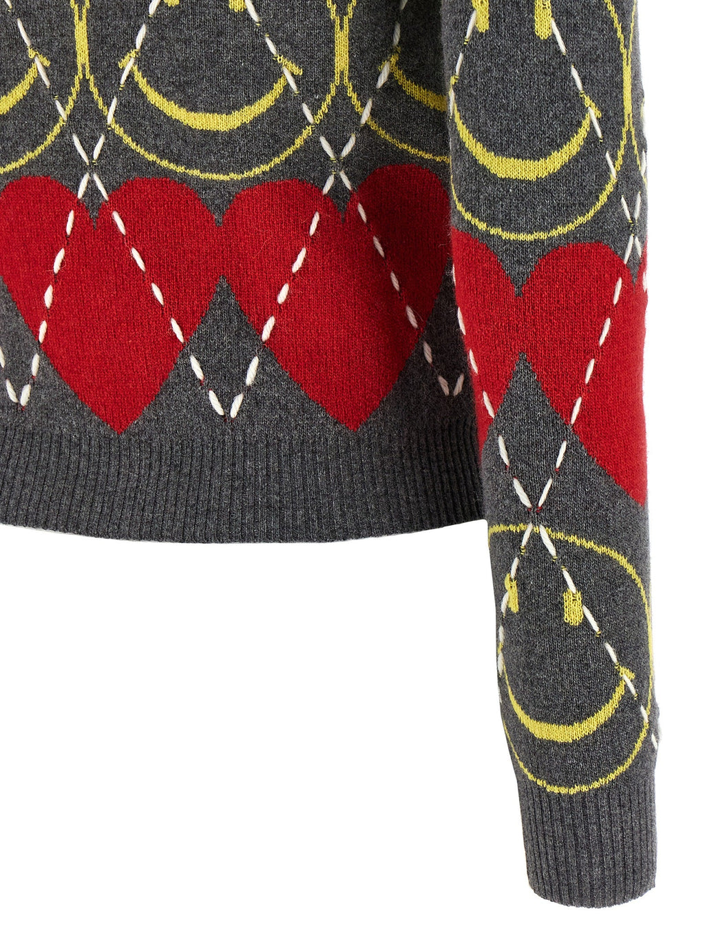 Moschino Multicolor Wool Cardigan