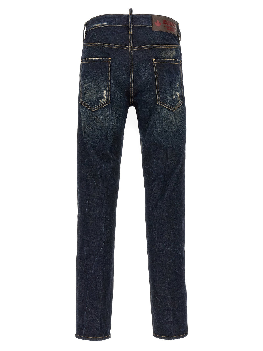 Dsquared² Blue Cotton Slim Fit Jeans
