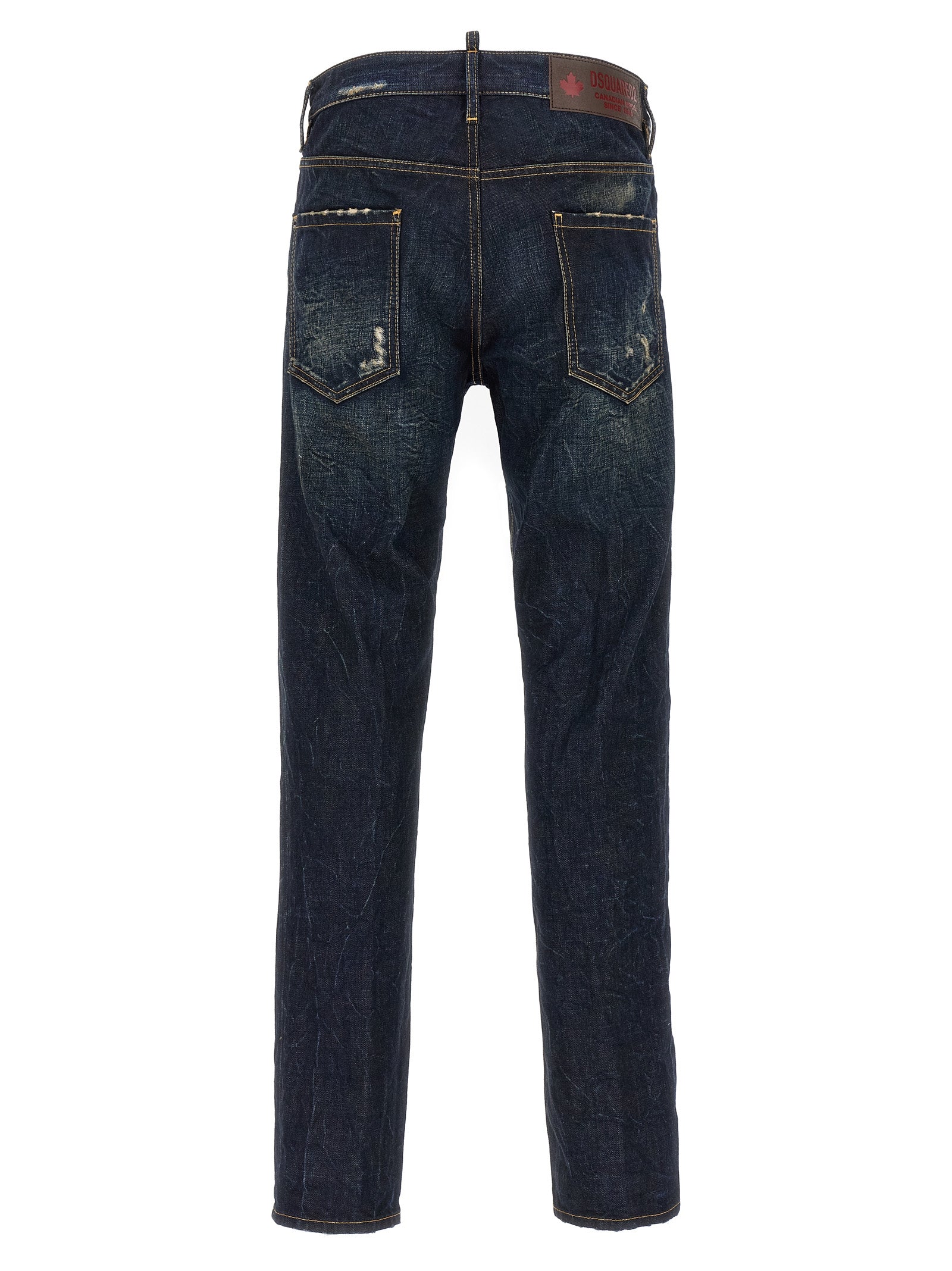 Dsquared² Blue Cotton Slim Fit Jeans