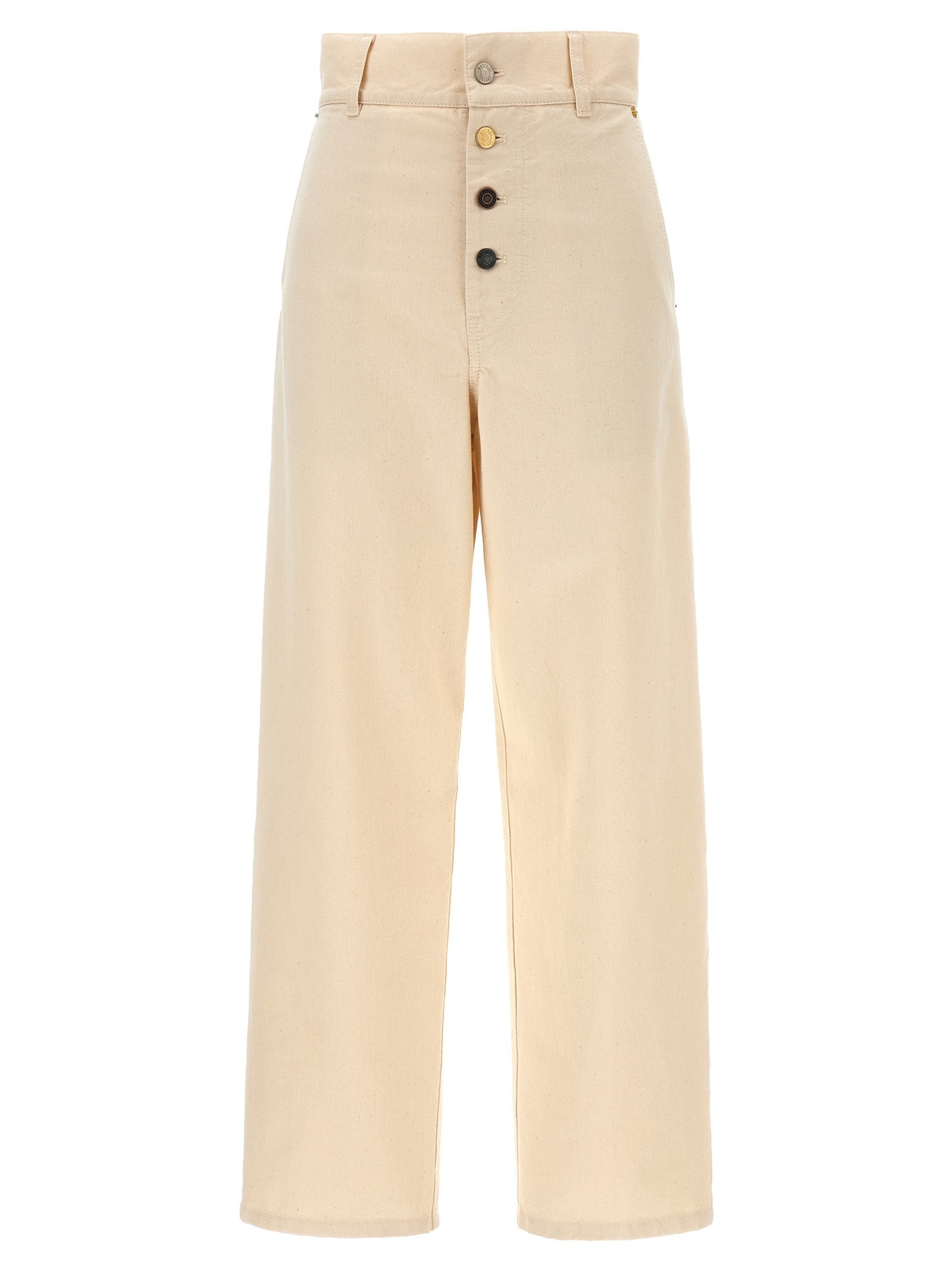 Moschino Beige Cotton Casual Pants