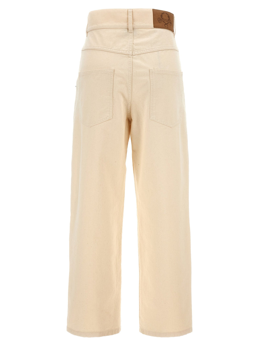 Moschino Beige Cotton Casual Pants