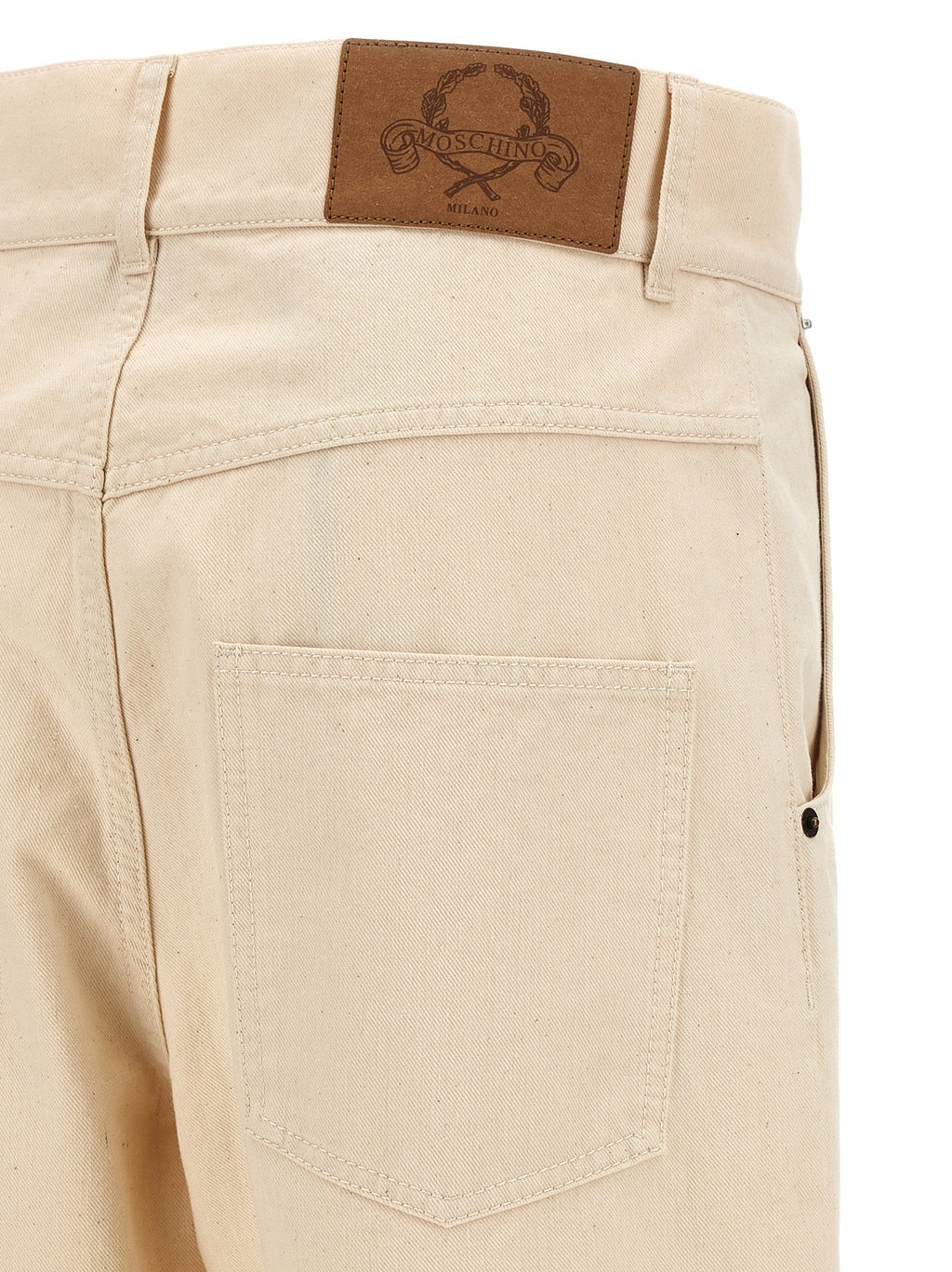Moschino Beige Cotton Casual Pants