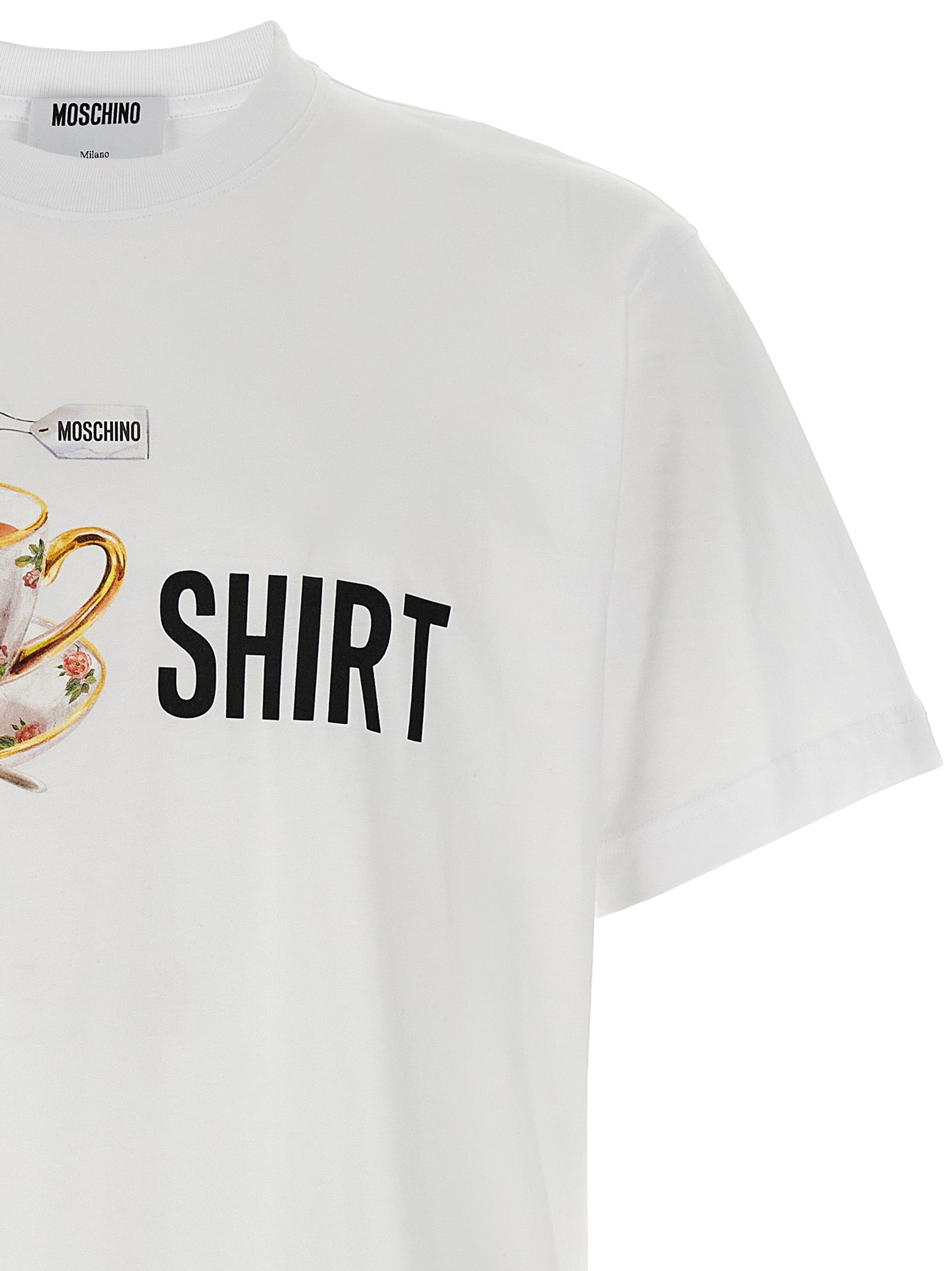 Moschino White Cotton T-Shirt