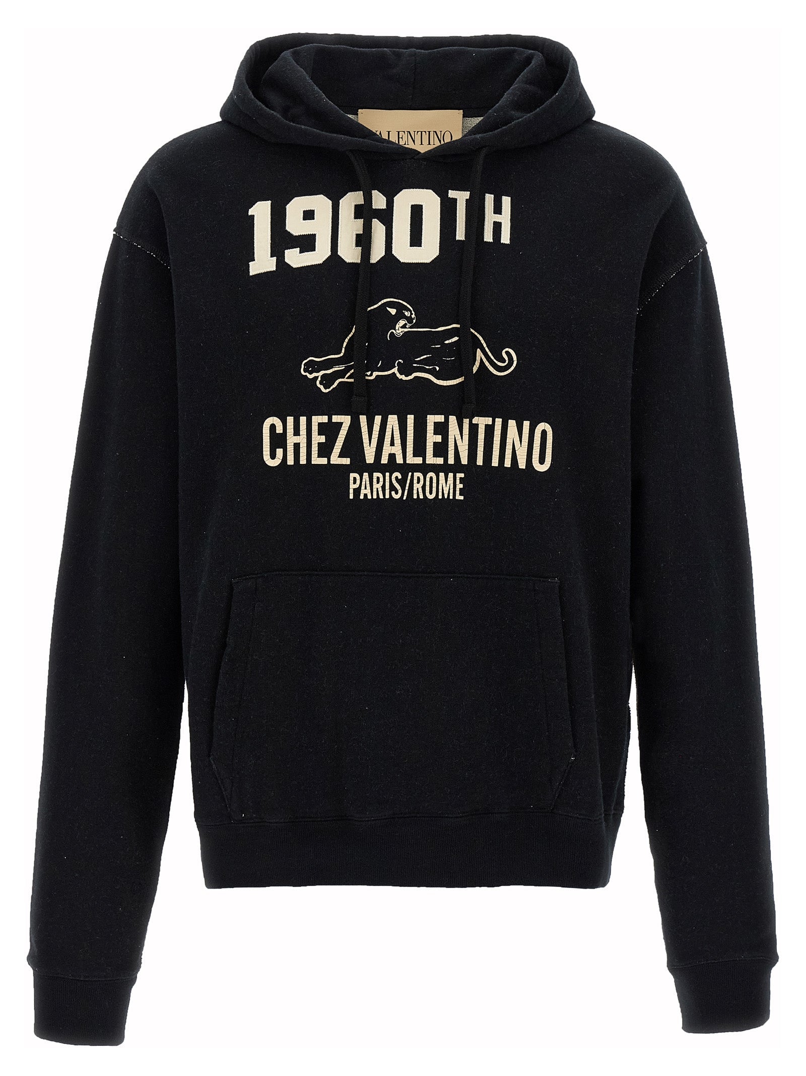 Valentino Garavani Black Cotton Sweatshirt