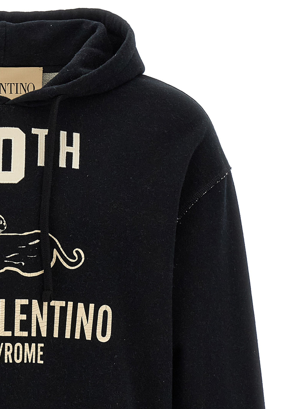 Valentino Garavani Black Cotton Sweatshirt