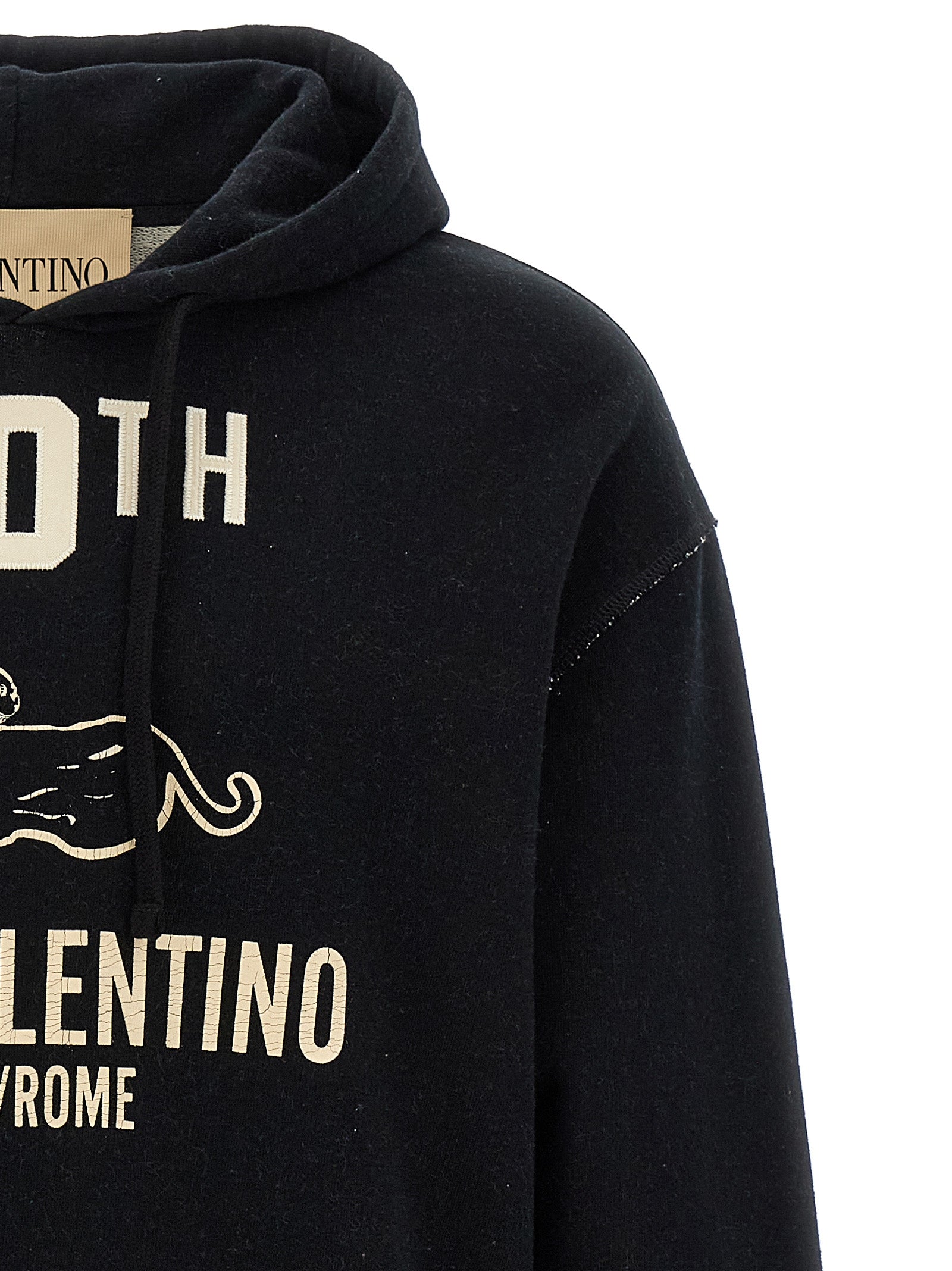 Valentino Garavani Black Cotton Sweatshirt