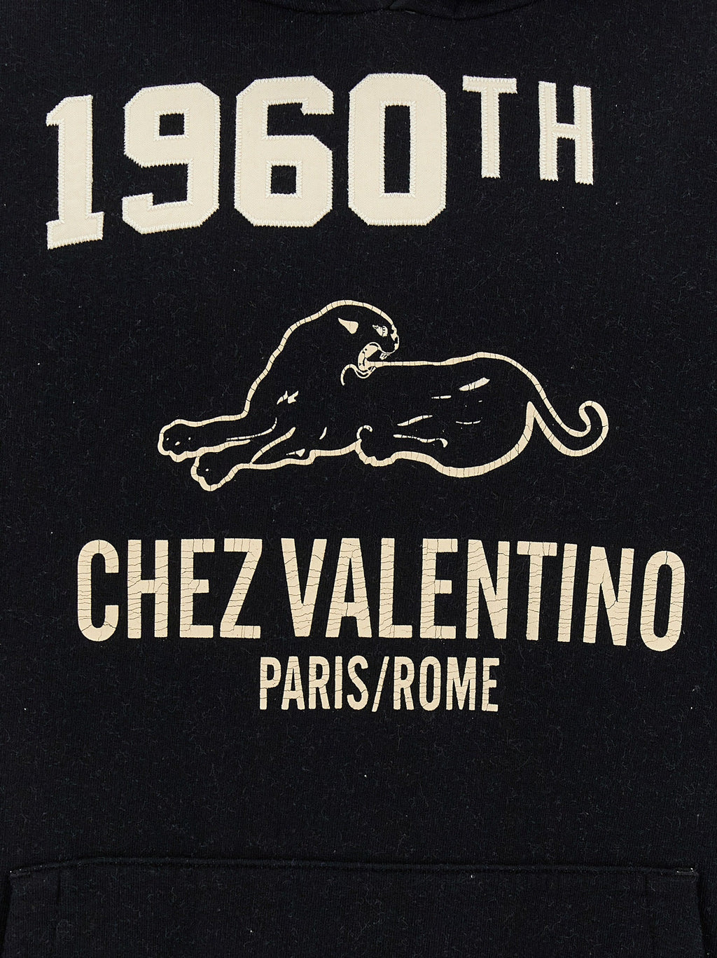 Valentino Garavani Black Cotton Sweatshirt