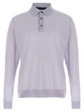 Kiton Blue Wool Polo Shirt