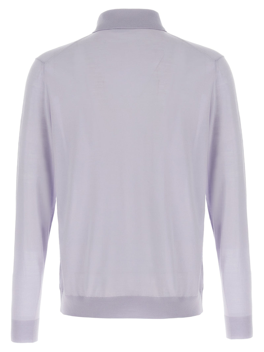 Kiton Blue Wool Polo Shirt
