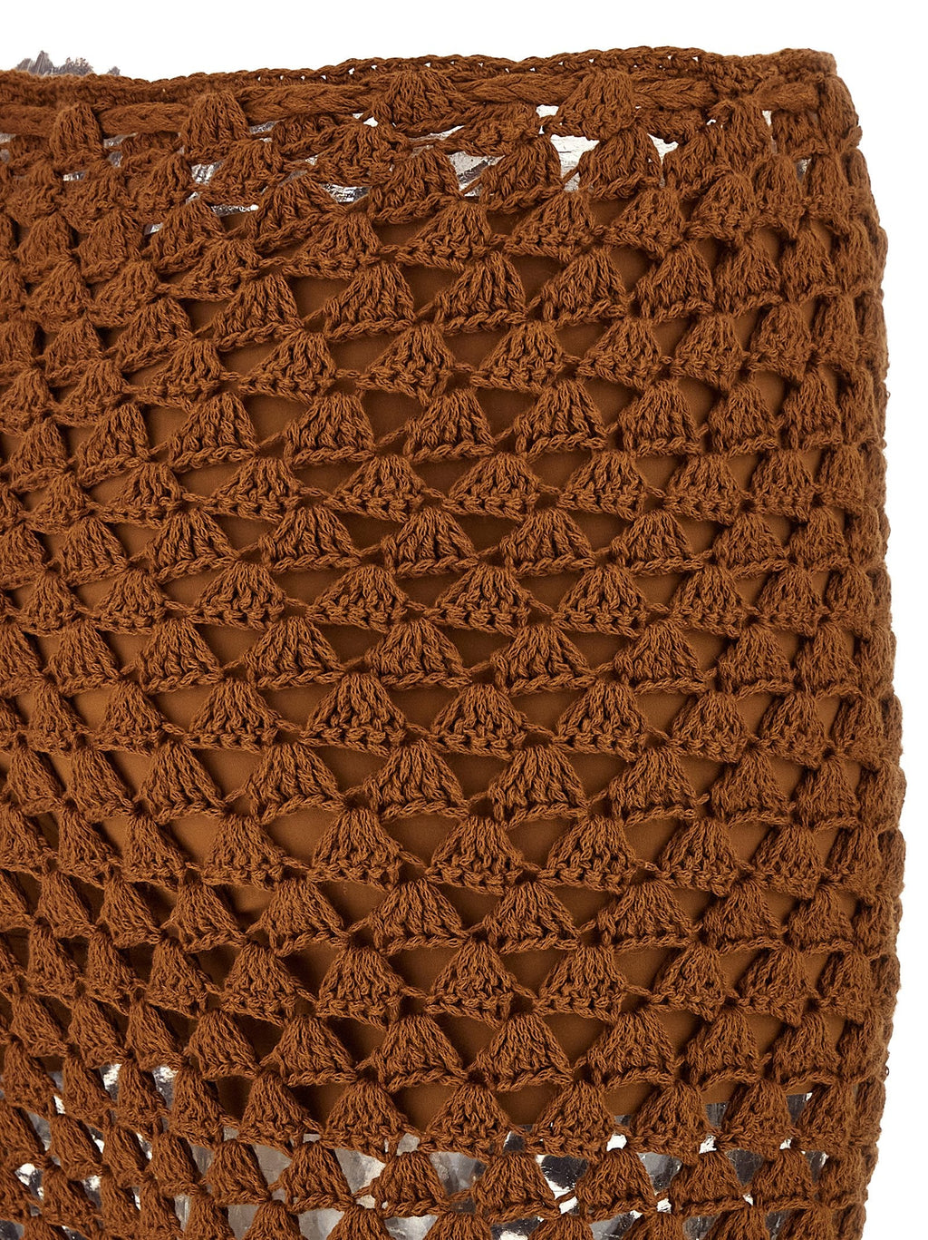 Ermanno Scervino Brown Cotton Flared Pants