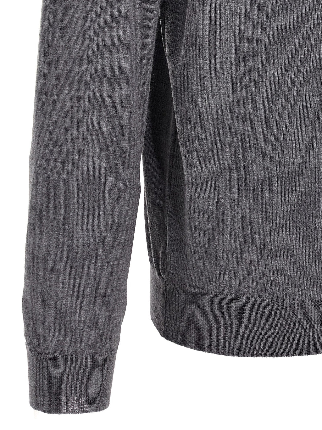 ZANONE Gray Virgin Wool Polo Shirt