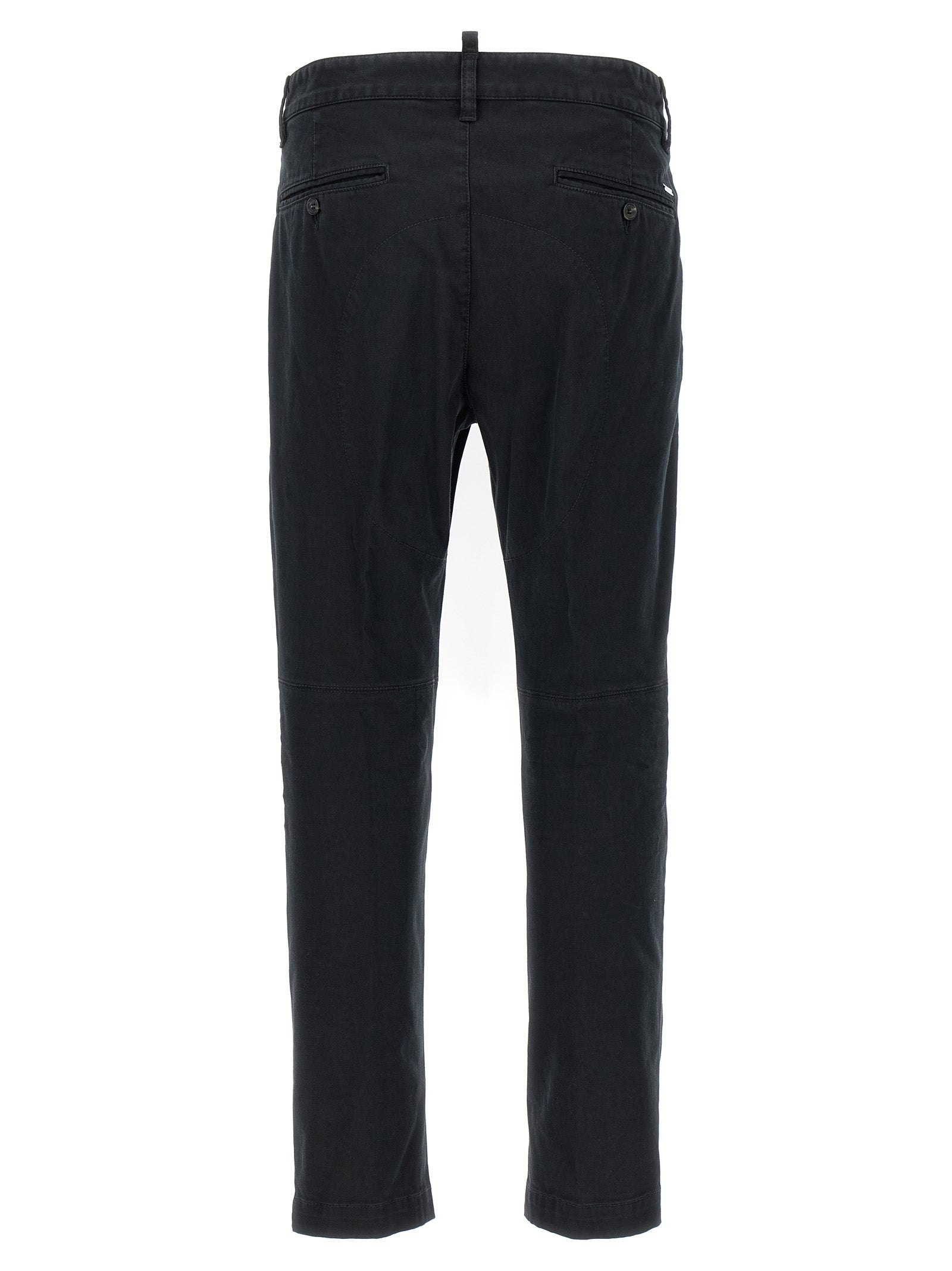 Dsquared² Black Cotton Chino Pants