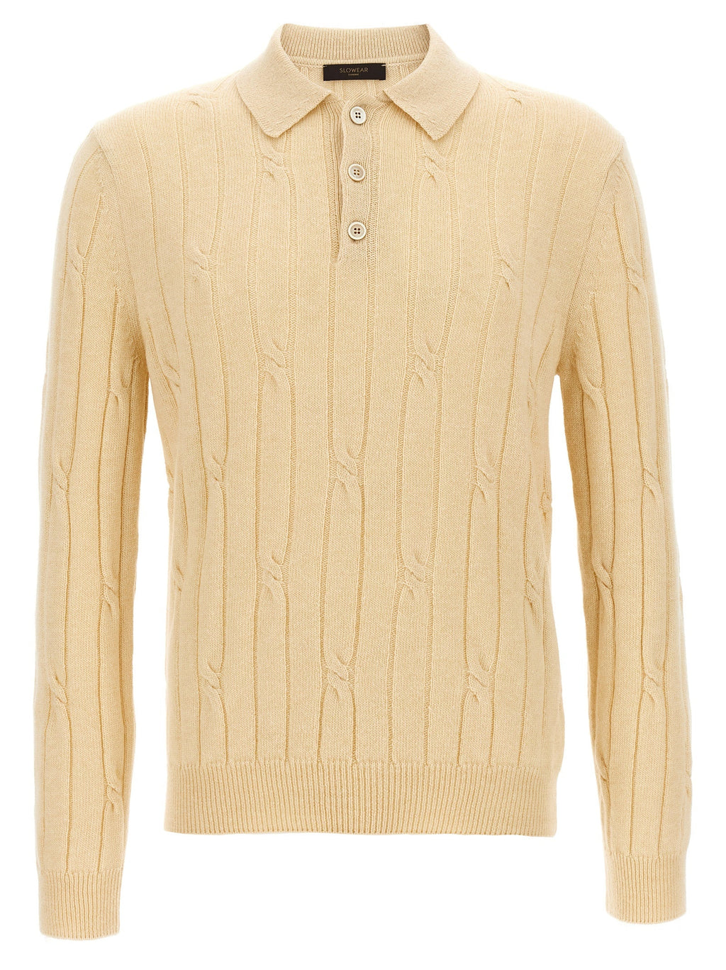ZANONE Beige Virgin Wool Polo Shirt
