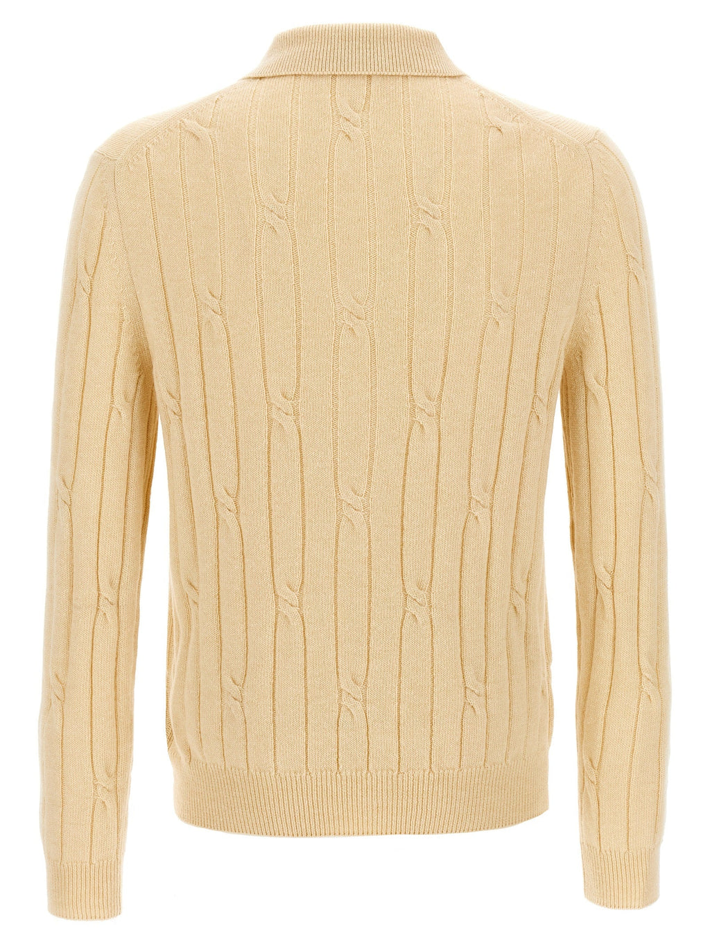 ZANONE Beige Virgin Wool Polo Shirt
